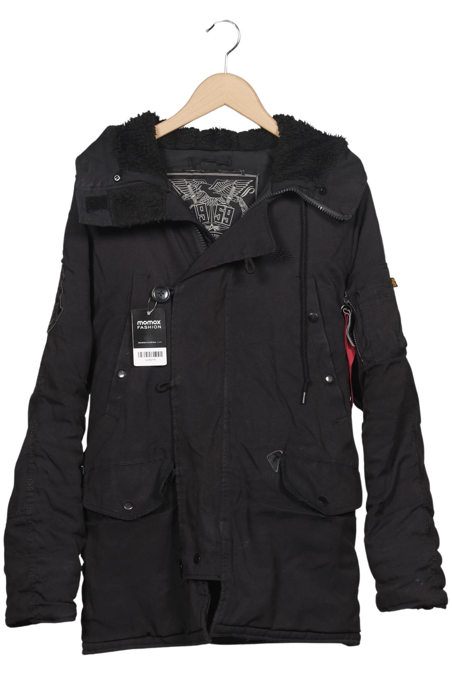 

Alpha industries Herren Jacke, schwarz, Gr. 48