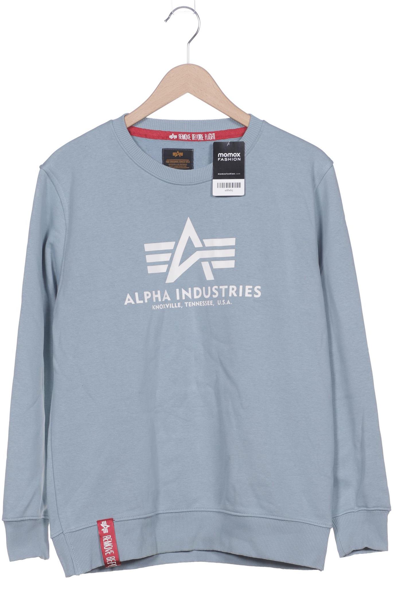 

Alpha industries Herren Sweatshirt, hellblau, Gr. 52