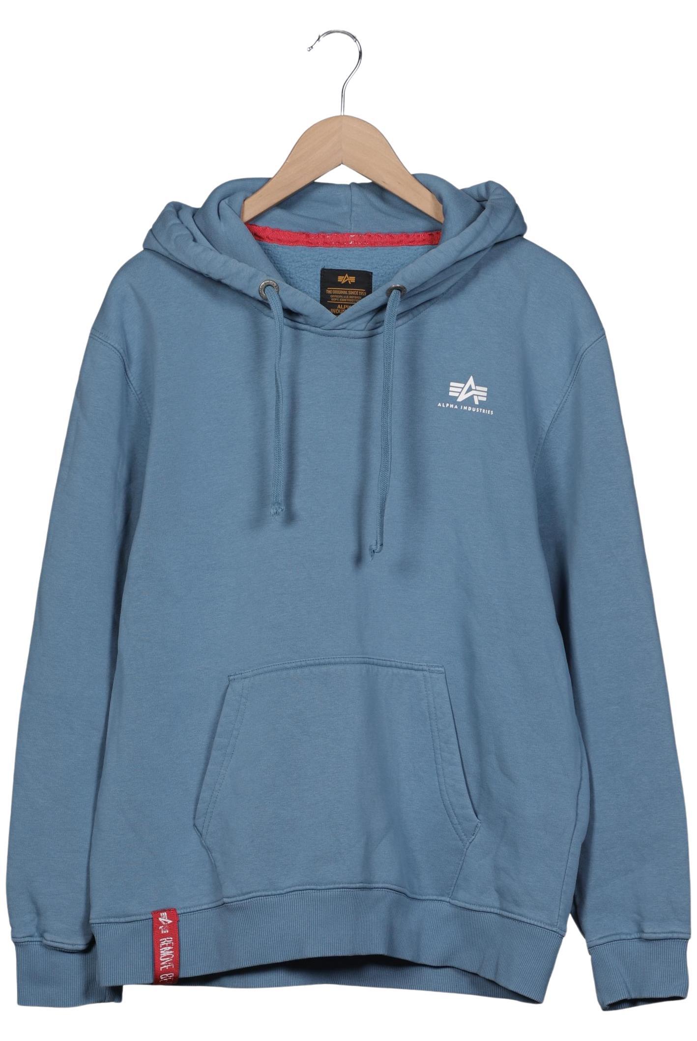 

Alpha industries Herren Kapuzenpullover, blau, Gr. 54