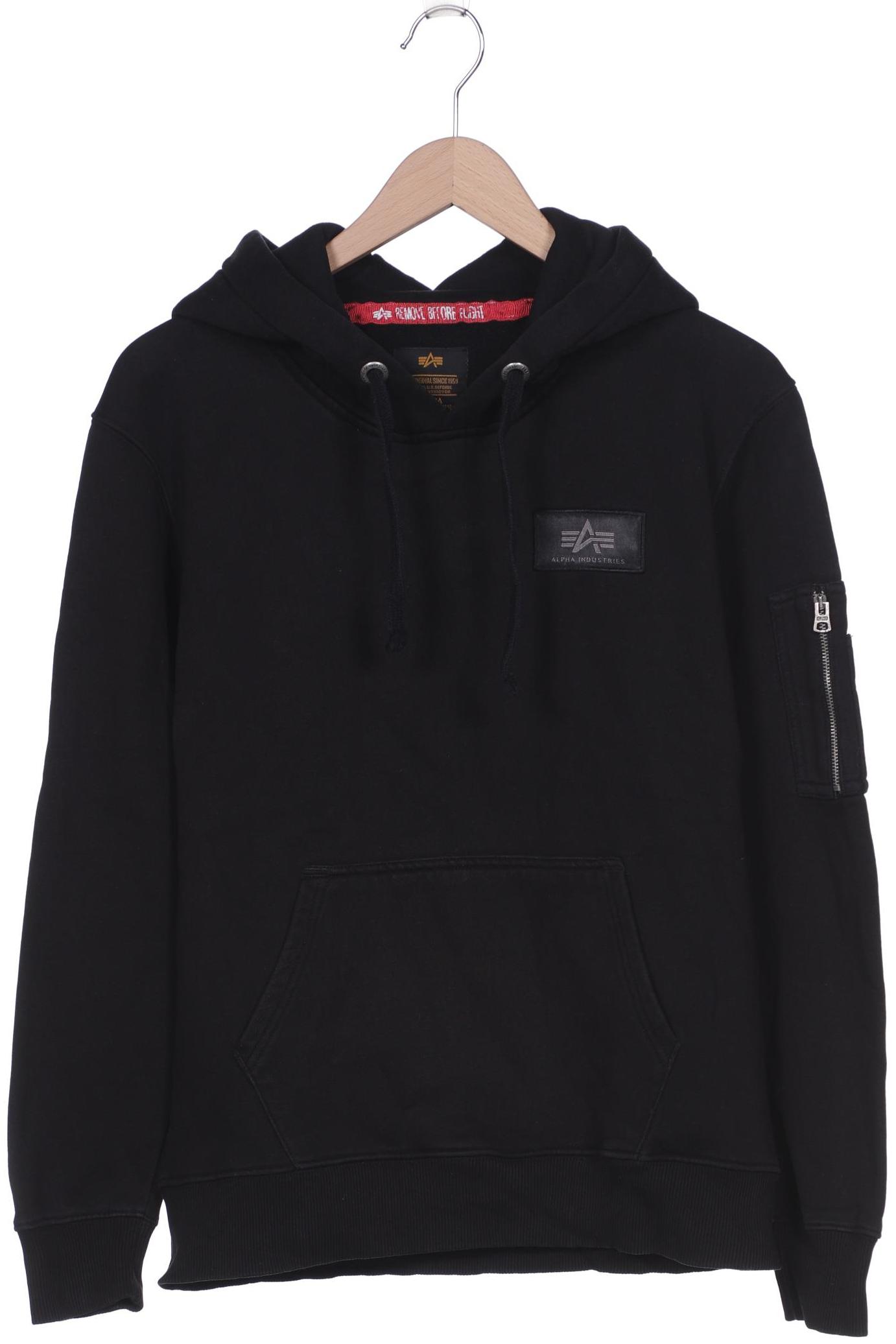 

Alpha industries Herren Kapuzenpullover, schwarz