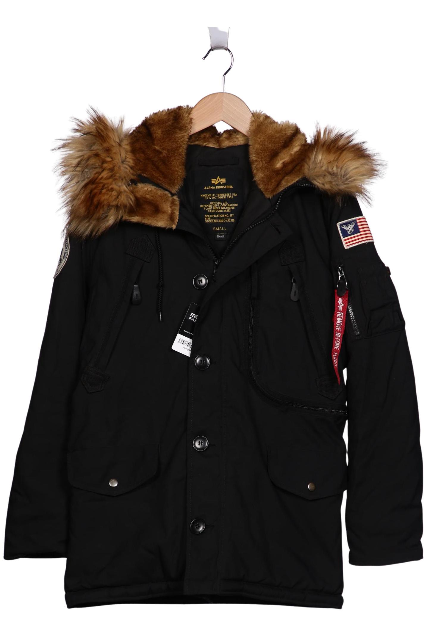 

Alpha industries Herren Mantel, schwarz, Gr. 46
