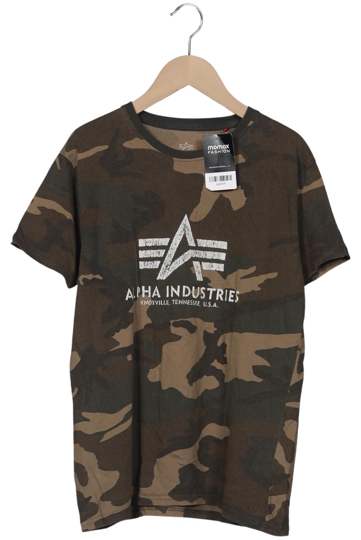 

Alpha industries Herren T-Shirt, braun, Gr. 46