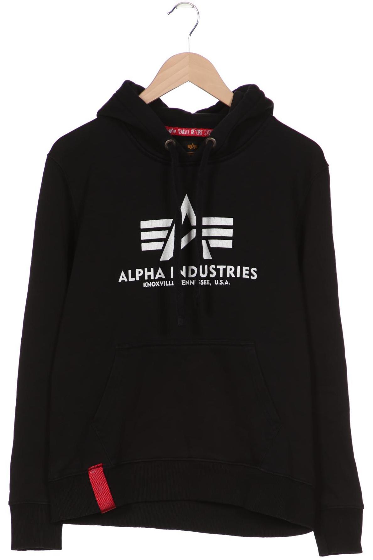 

Alpha industries Herren Kapuzenpullover, schwarz