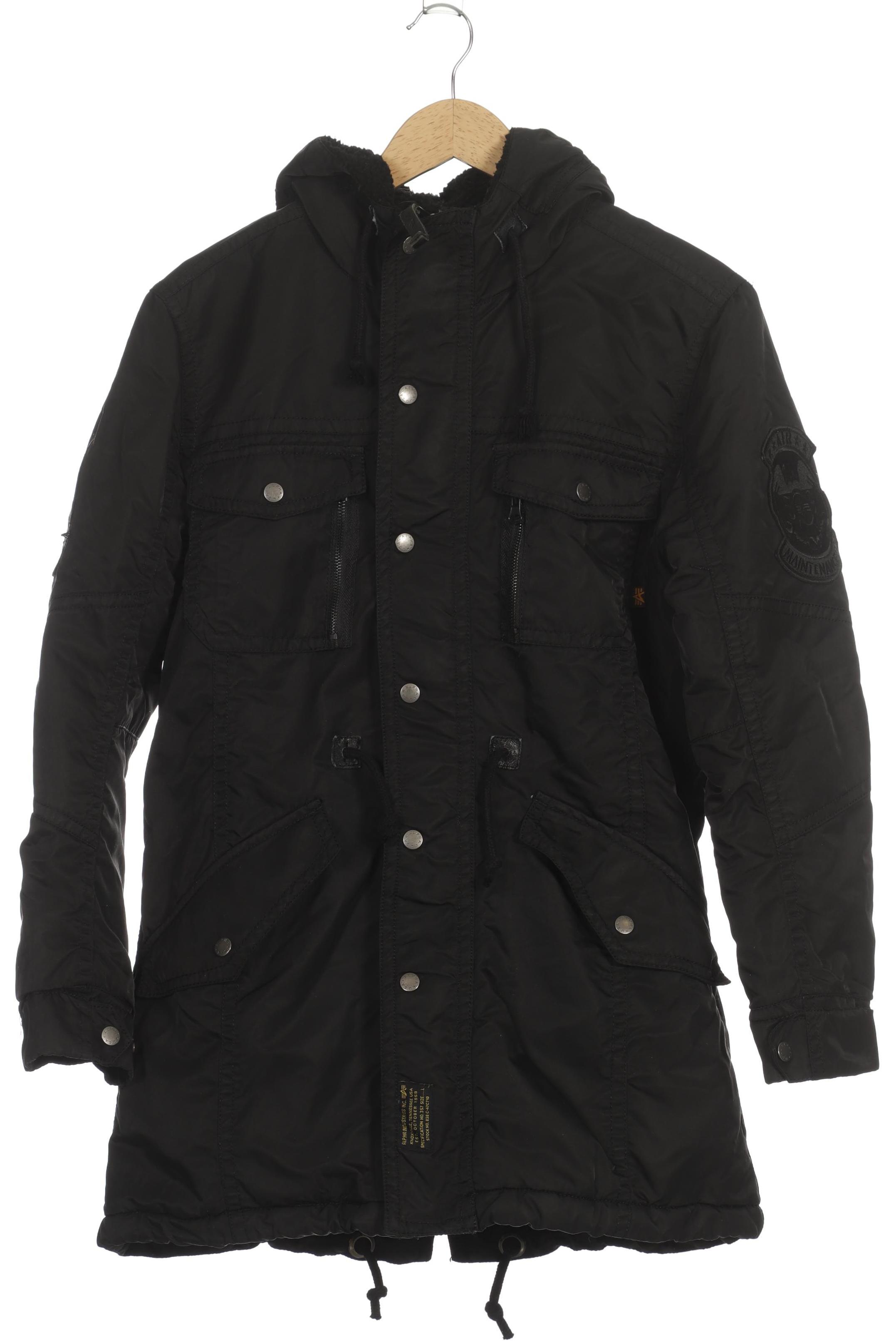 

Alpha industries Herren Mantel, schwarz, Gr. 52