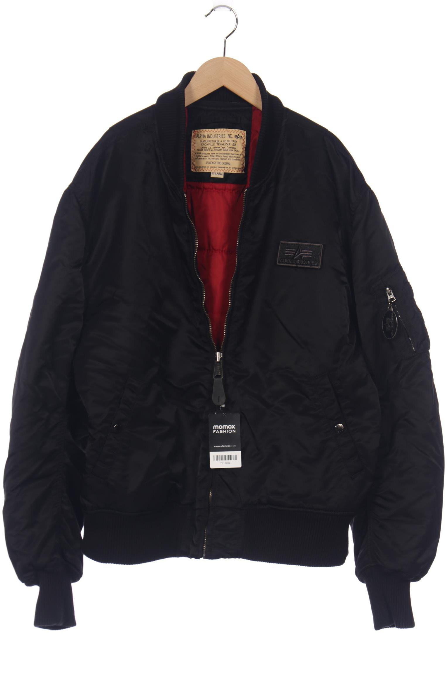 

Alpha industries Herren Jacke, schwarz, Gr. 58