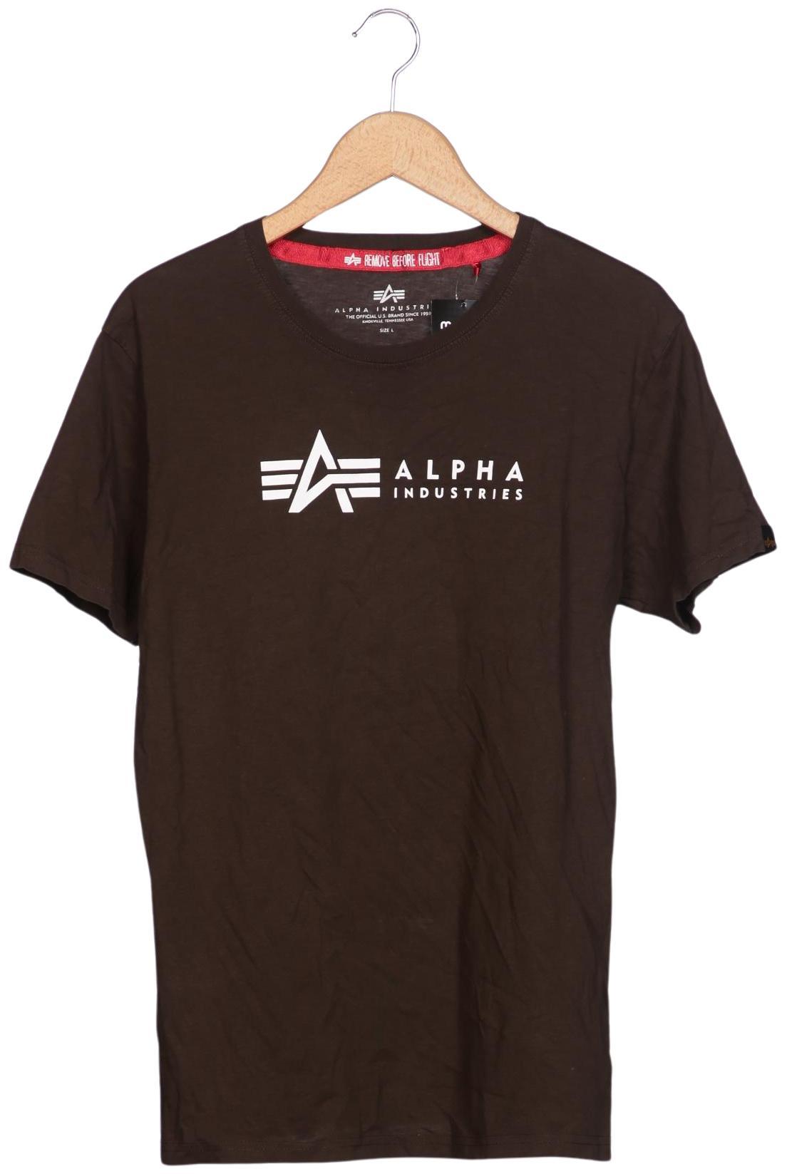 

Alpha industries Herren T-Shirt, braun, Gr. 52