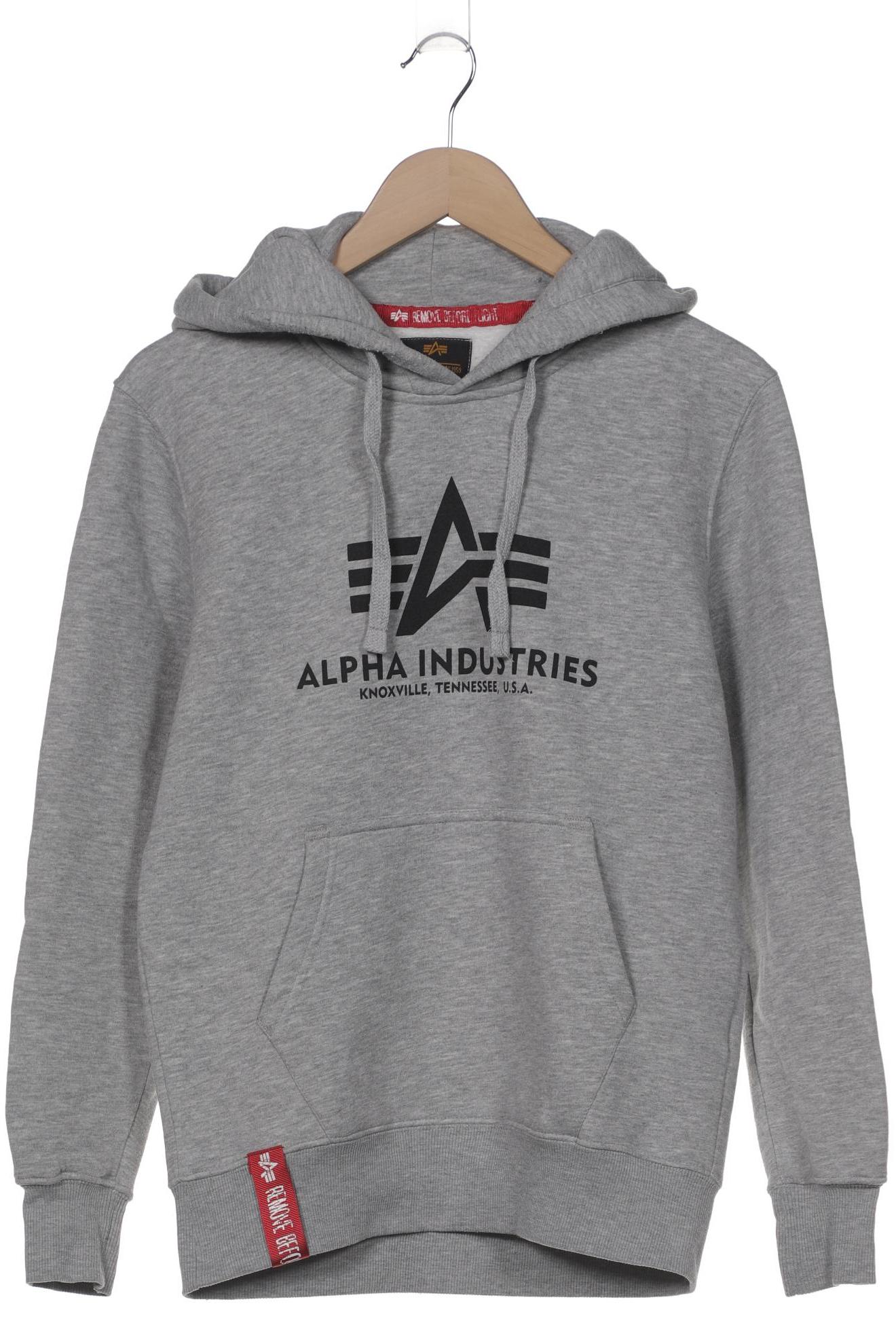 

Alpha industries Herren Kapuzenpullover, grau, Gr. 46