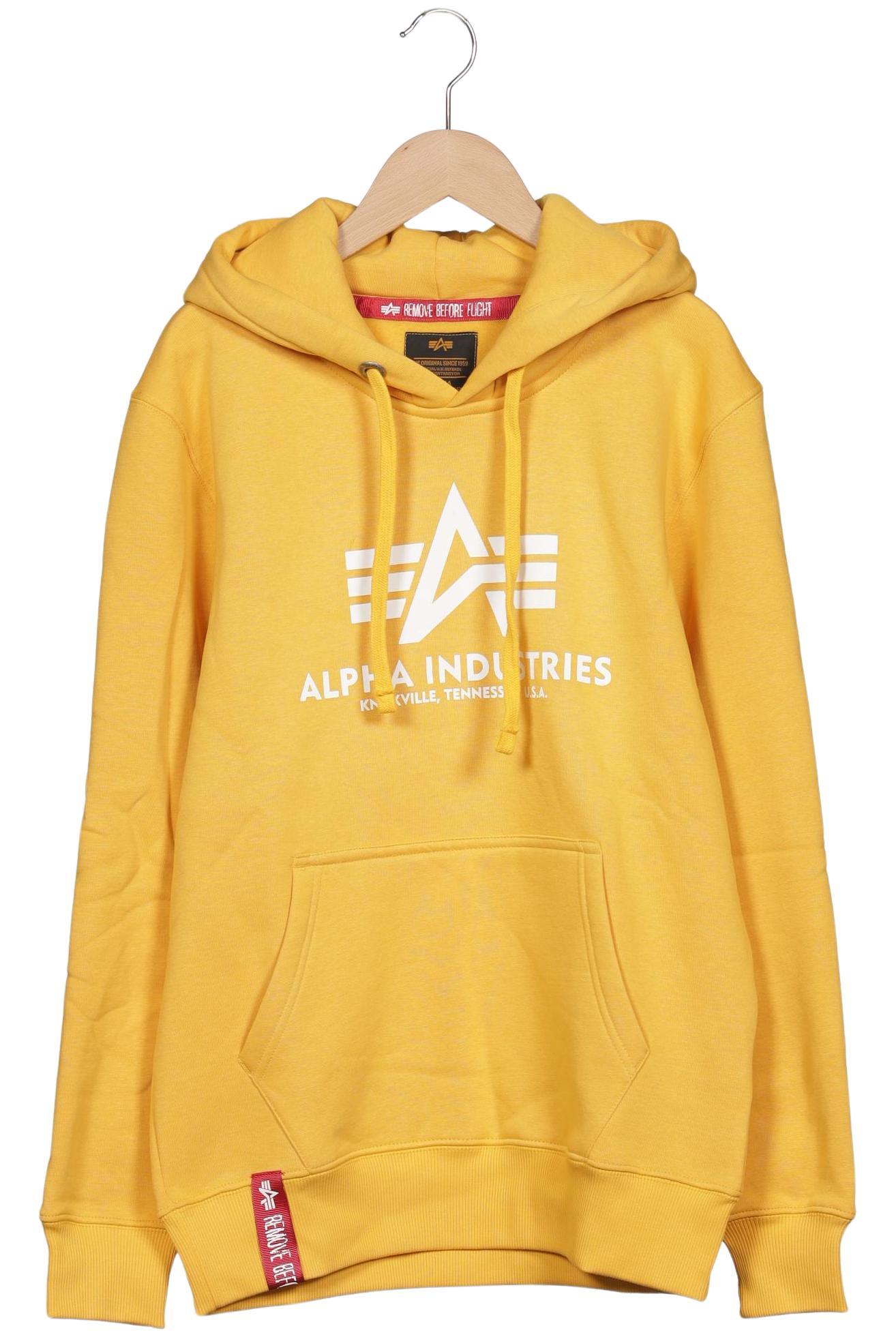 

Alpha industries Herren Kapuzenpullover, gelb, Gr. 46