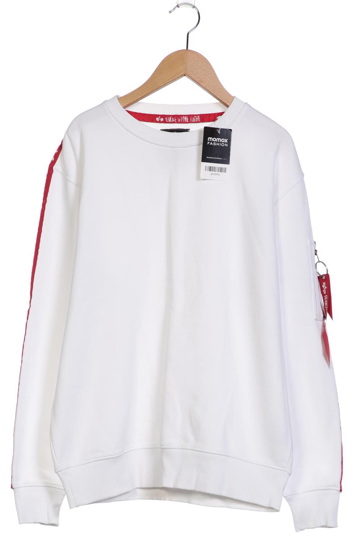 Thumbnail - Alpha industries Herren Sweatshirt, weiß, Gr. 48