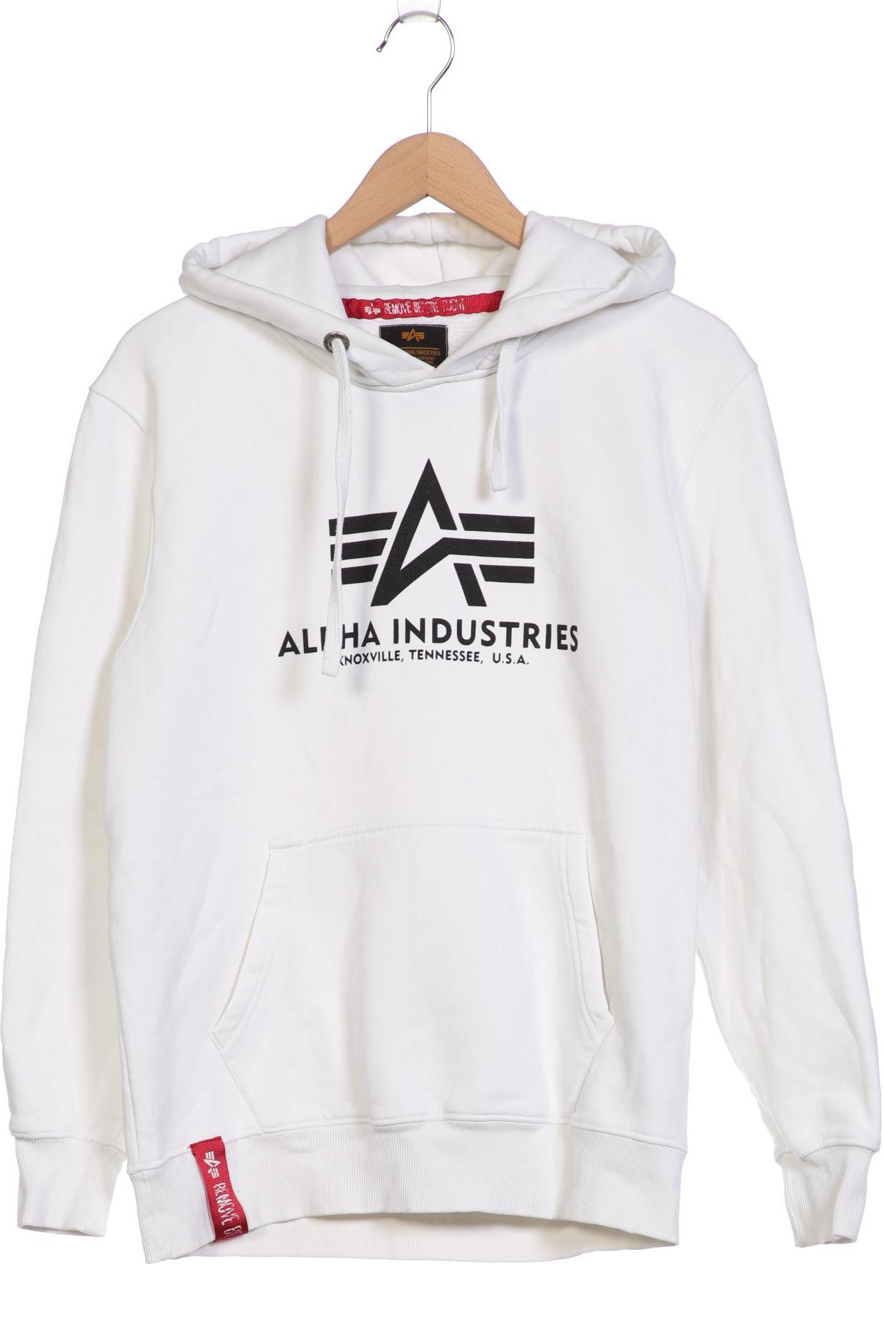

Alpha industries Herren Kapuzenpullover, weiß, Gr. 52