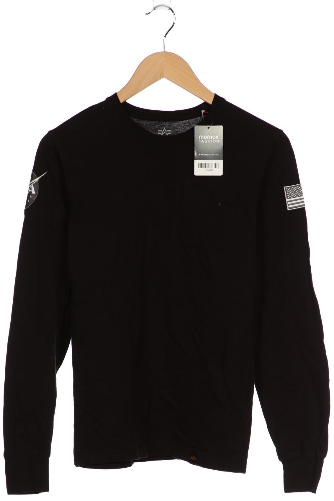 

Alpha industries Herren Langarmshirt, schwarz, Gr. 44