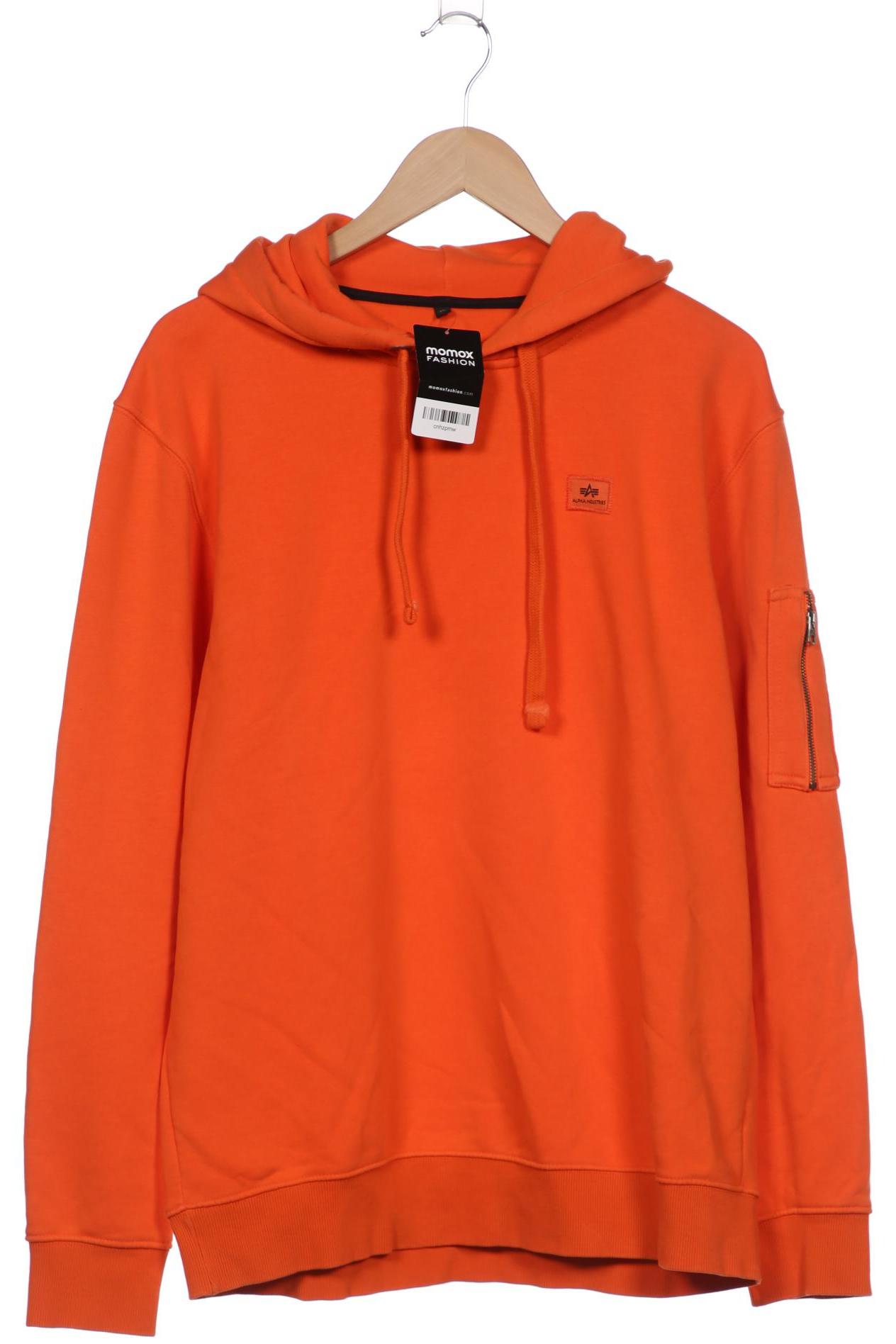 

Alpha industries Herren Kapuzenpullover, orange, Gr. 54