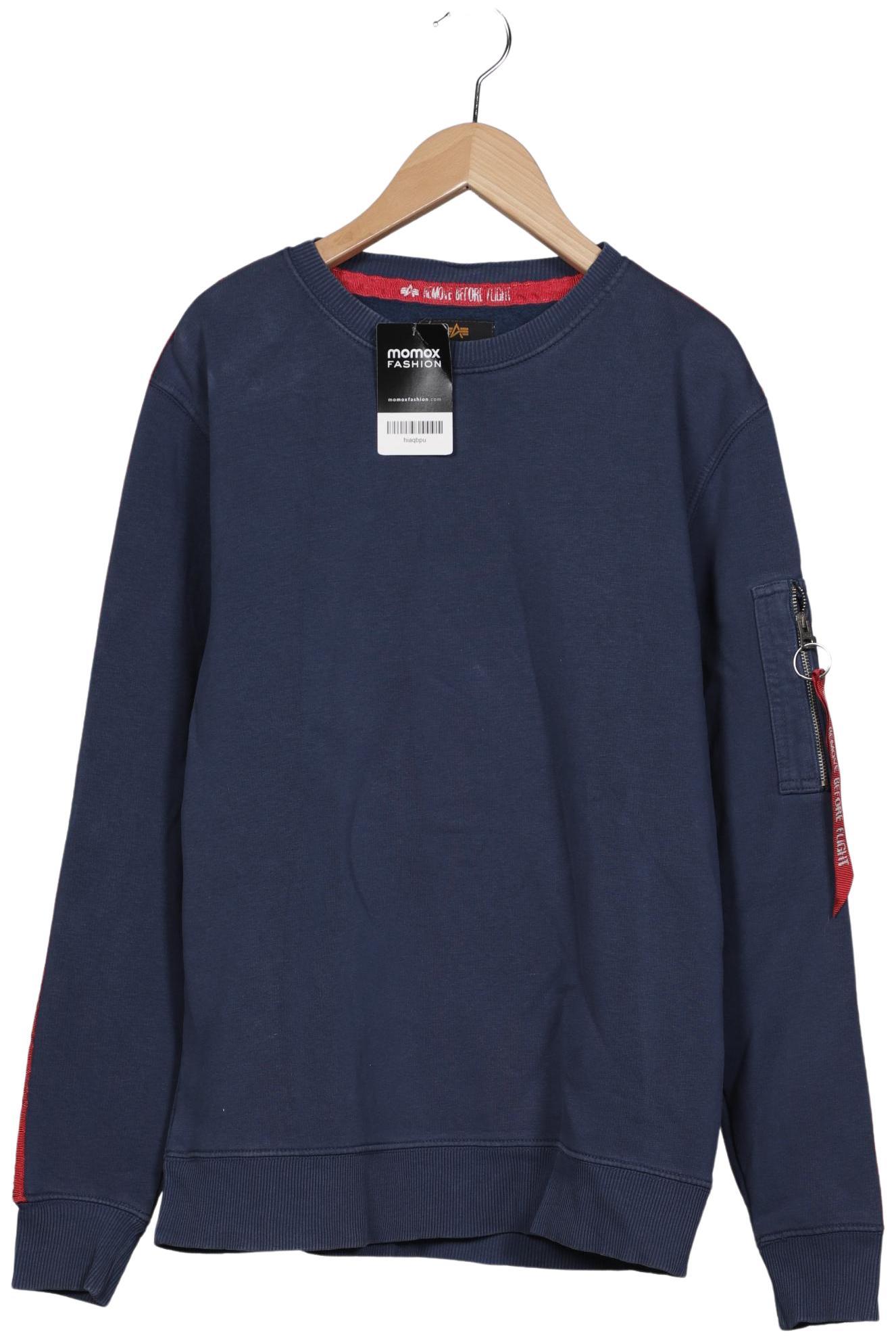

Alpha industries Herren Sweatshirt, blau, Gr. 46