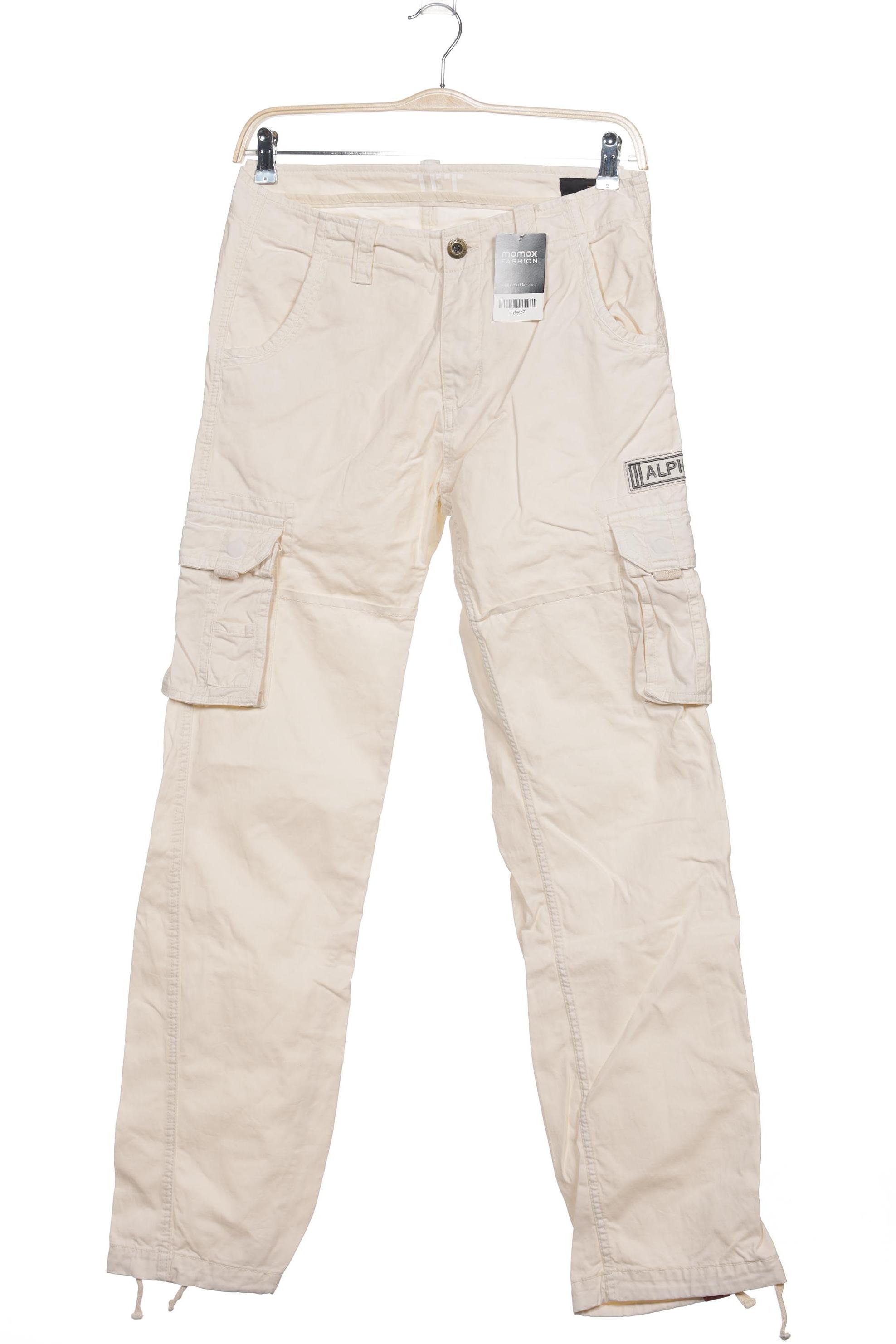 

Alpha industries Herren Stoffhose, cremeweiß, Gr. 48