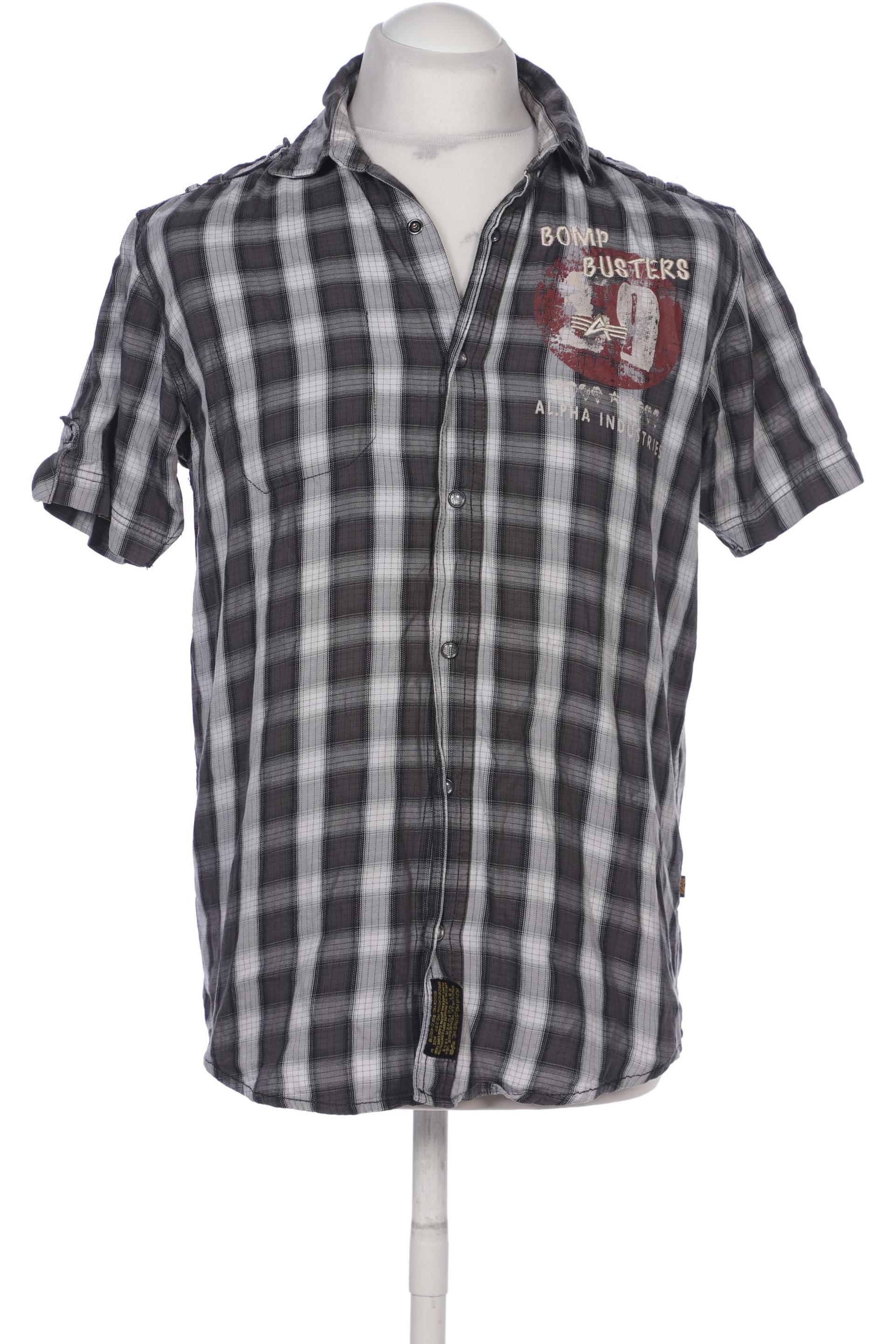 

Alpha industries Herren Hemd, grau, Gr. 48