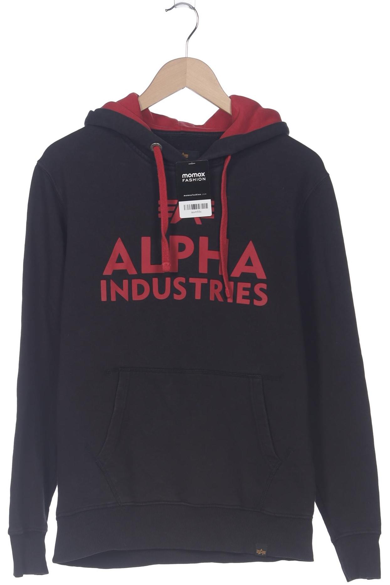 

Alpha industries Herren Kapuzenpullover, schwarz, Gr. 46