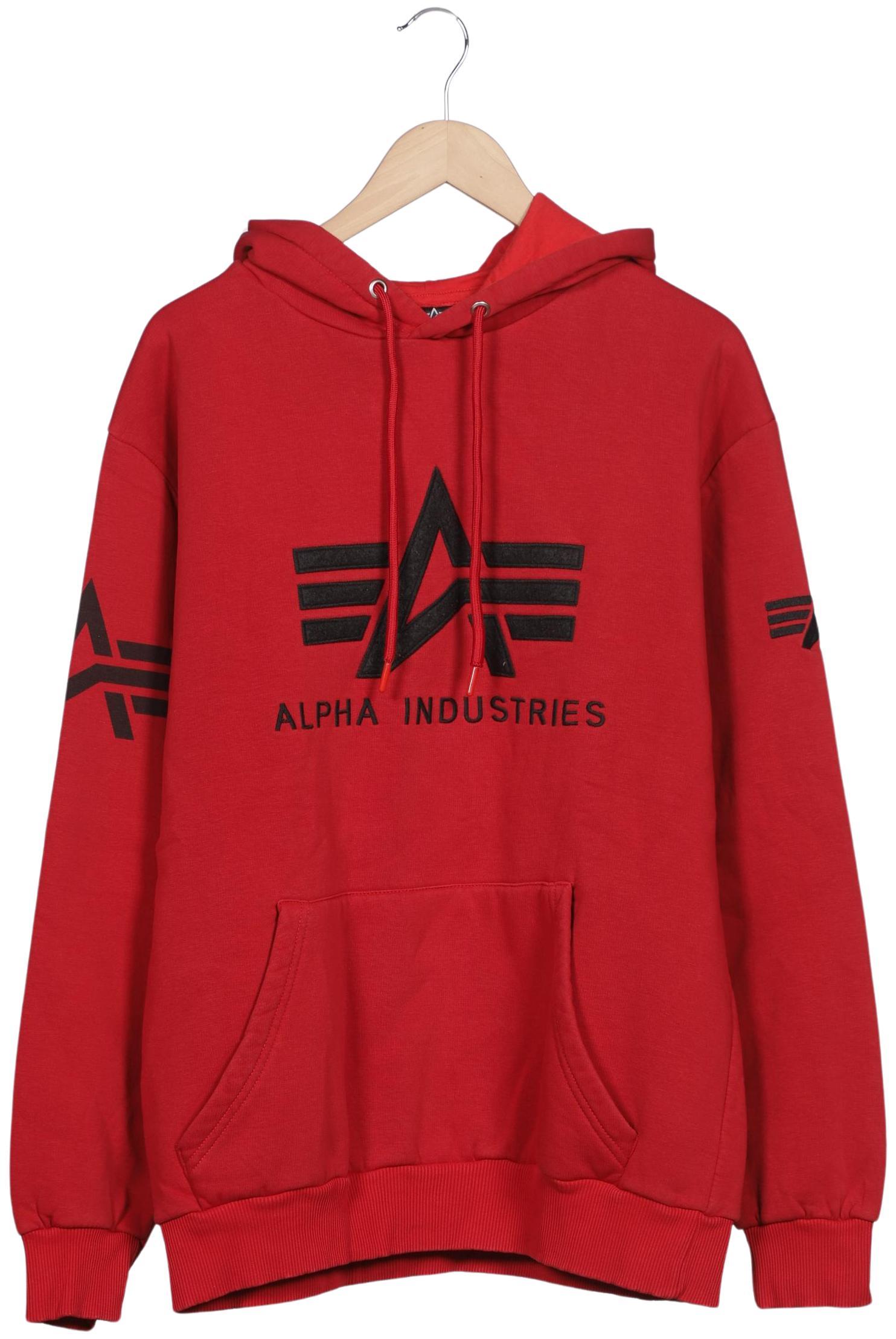 

Alpha industries Herren Kapuzenpullover, rot, Gr. 56