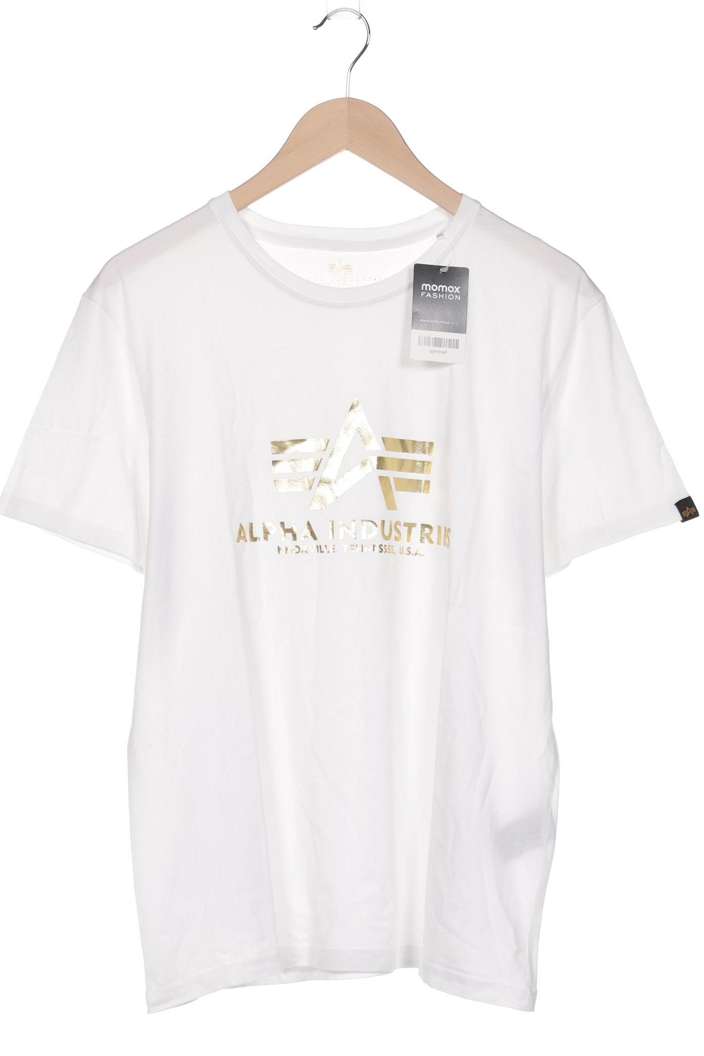 

Alpha industries Herren T-Shirt, weiß, Gr. 52