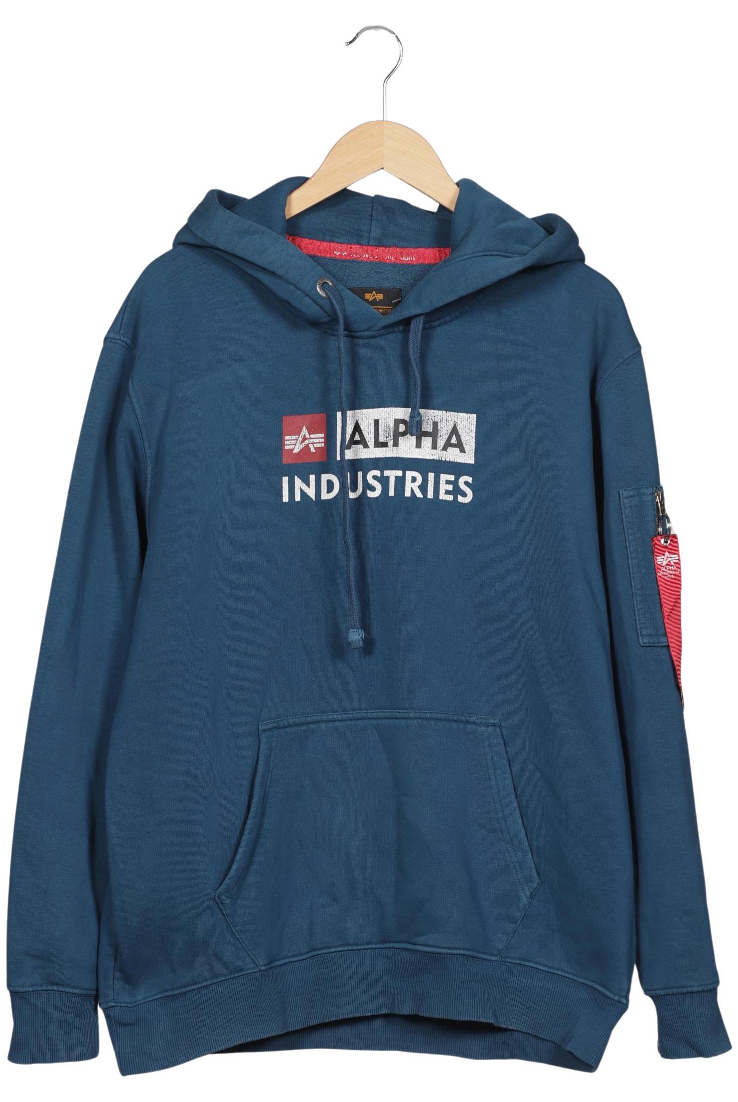 

Alpha industries Herren Kapuzenpullover, blau, Gr. 54