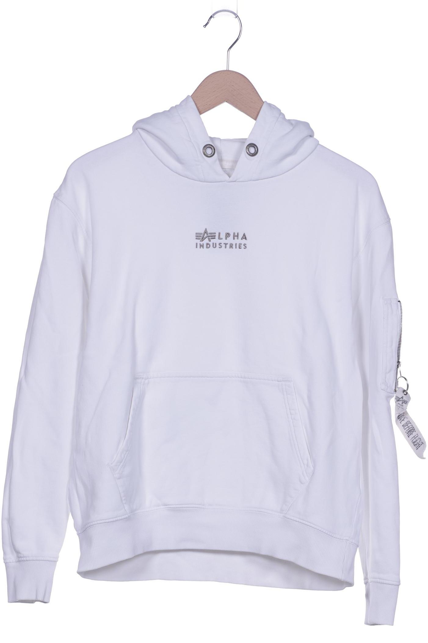 

Alpha industries Herren Kapuzenpullover, weiß, Gr. 48