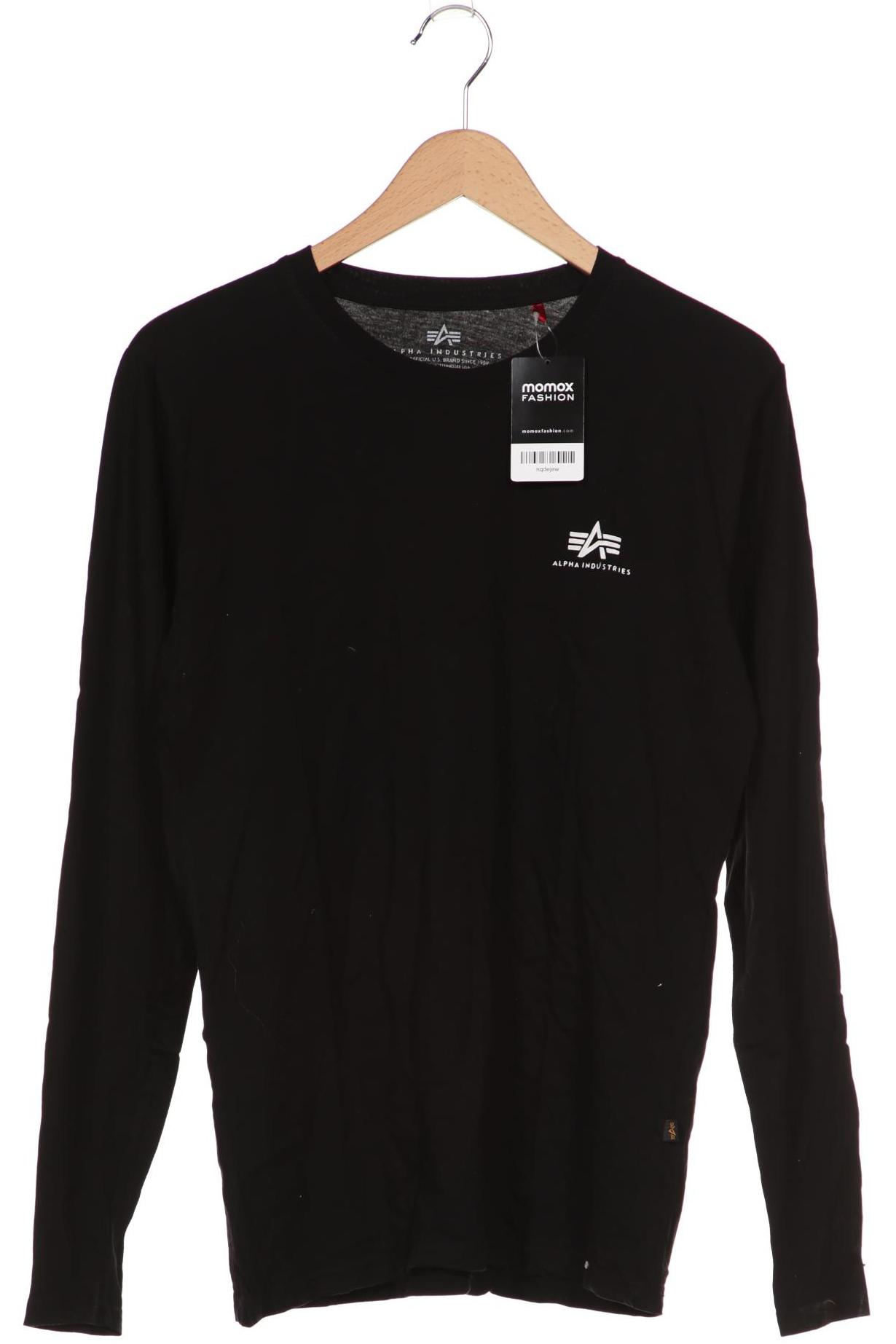

Alpha industries Herren Langarmshirt, schwarz, Gr. 52