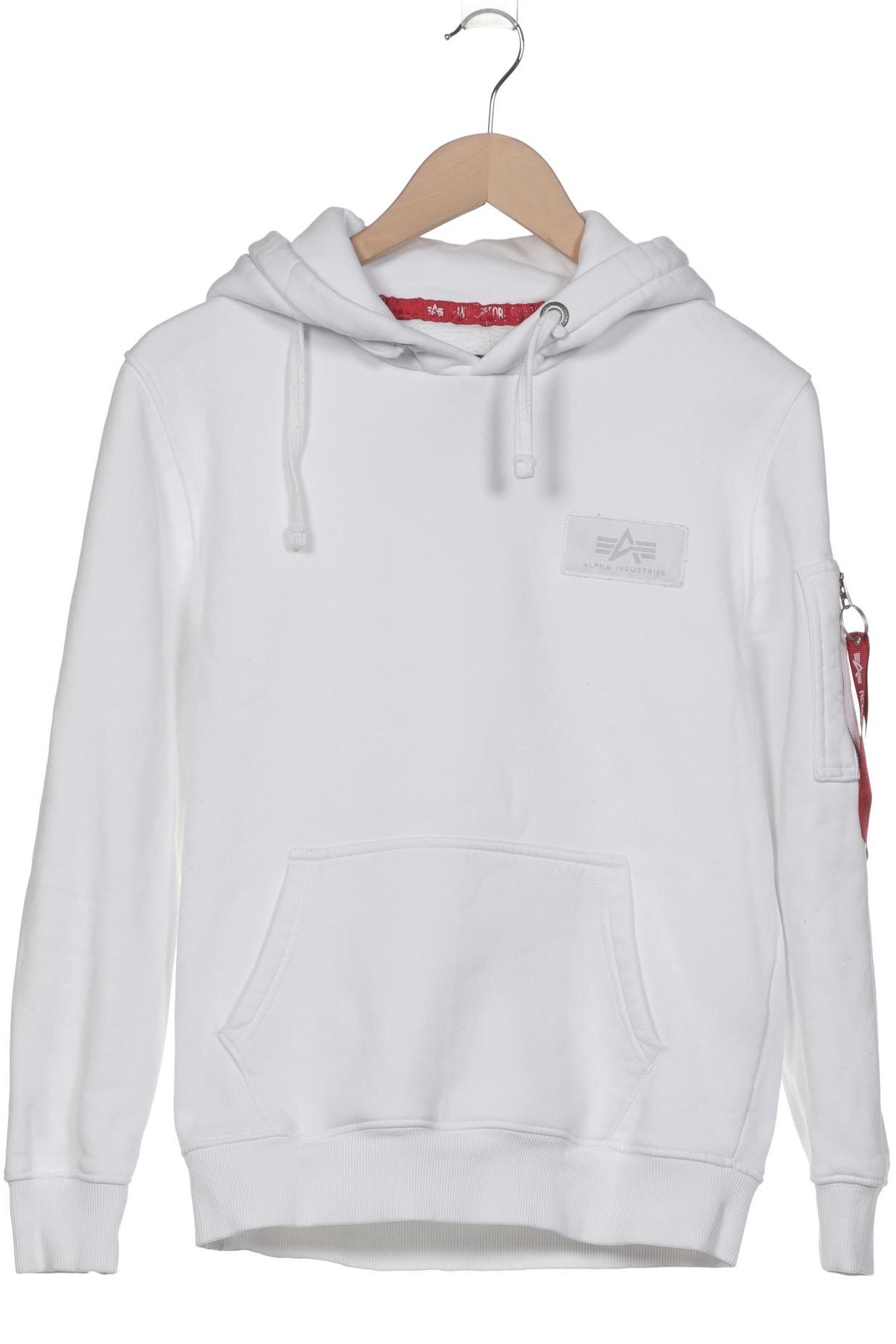 

Alpha industries Herren Kapuzenpullover, weiß, Gr. 44