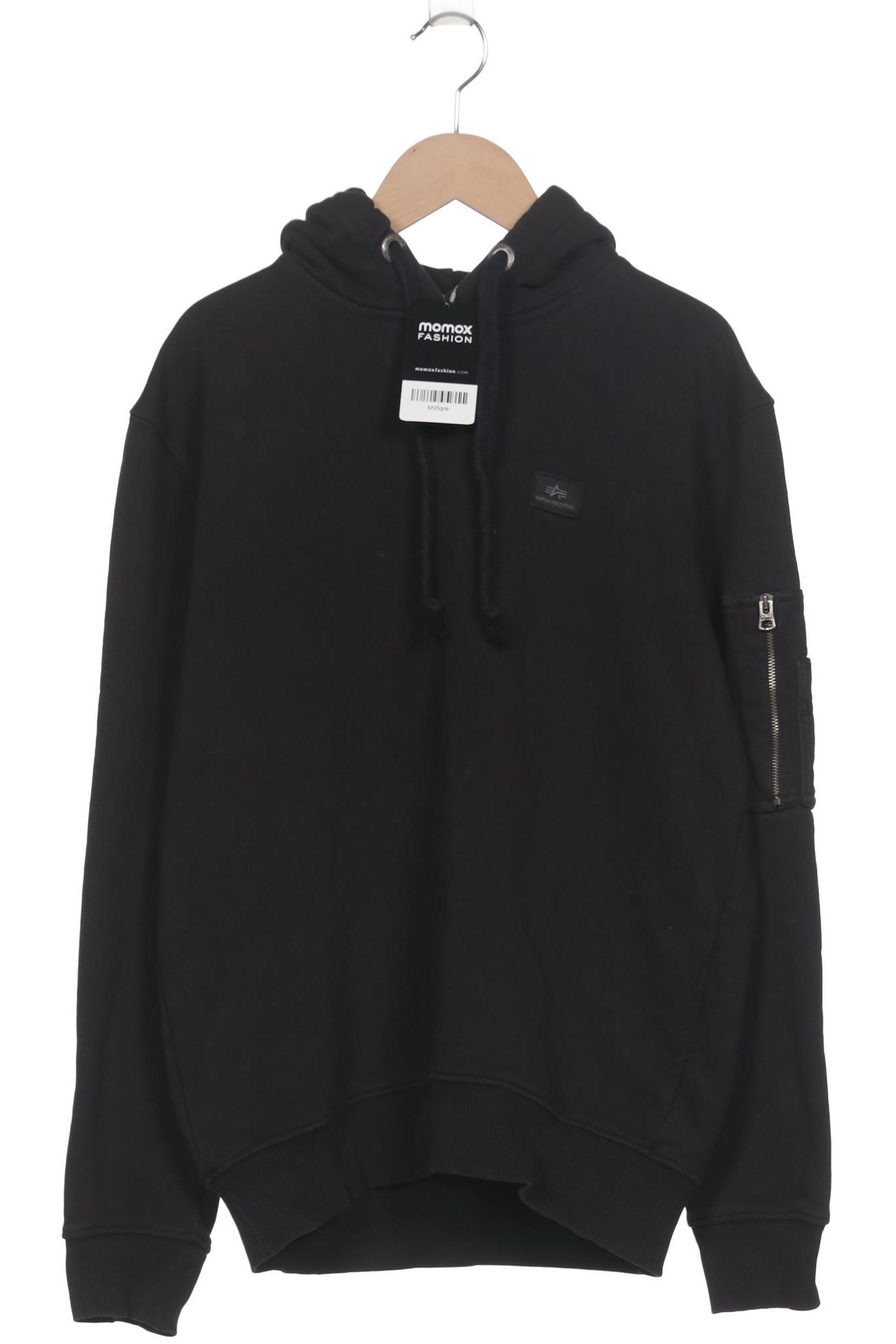 

Alpha industries Herren Kapuzenpullover, schwarz, Gr. 46