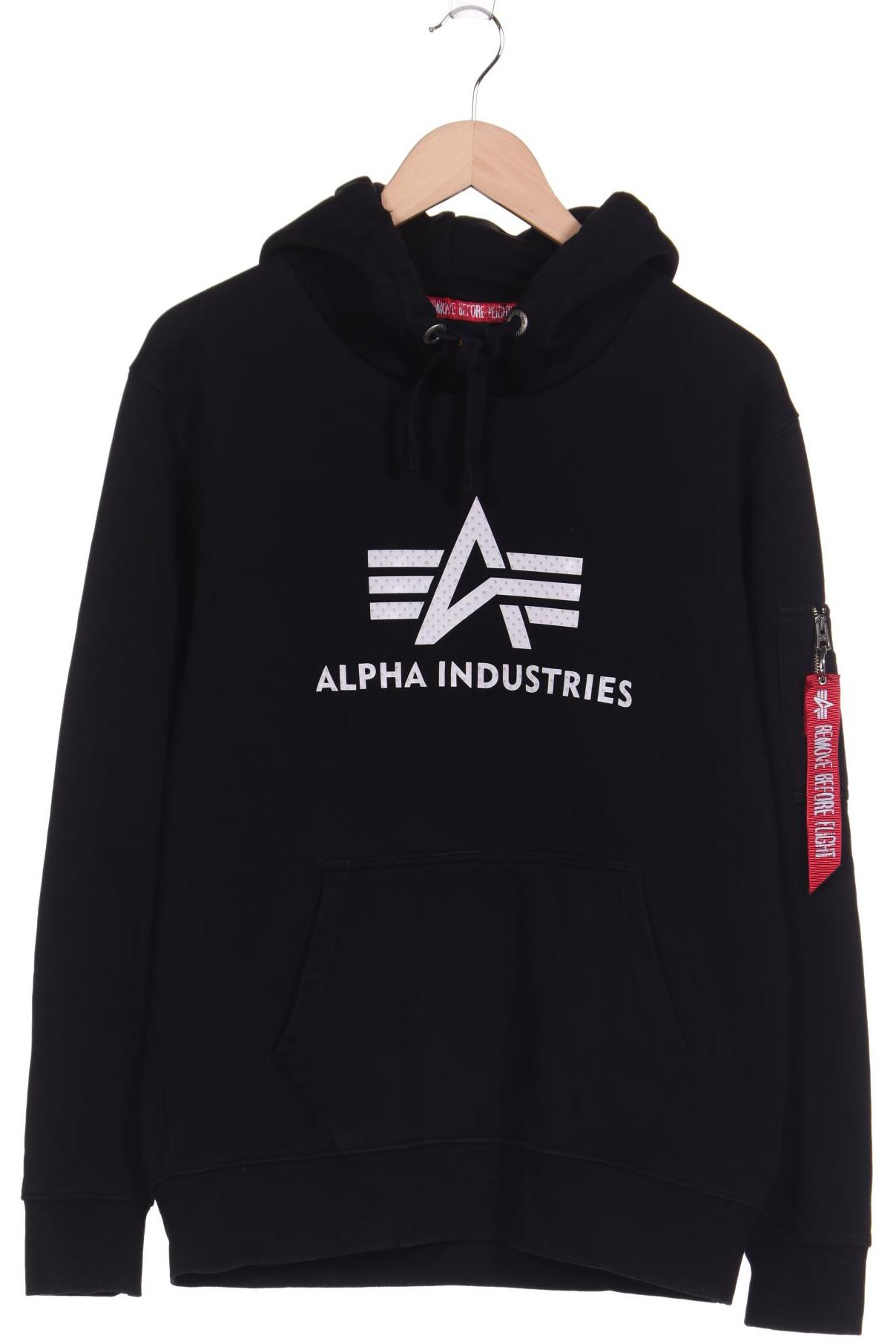 

Alpha industries Herren Kapuzenpullover, schwarz