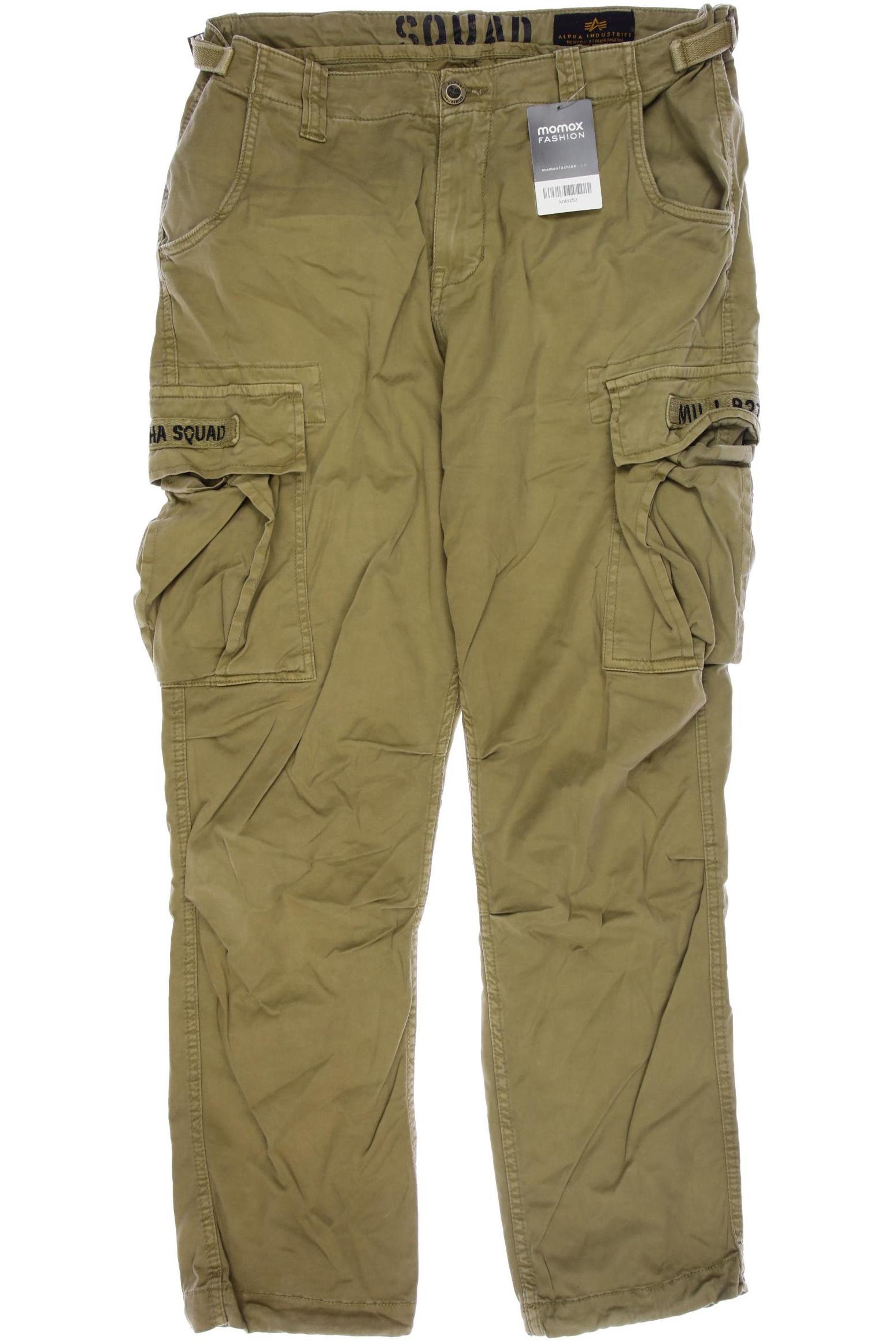 

Alpha industries Herren Stoffhose, grün, Gr. 36