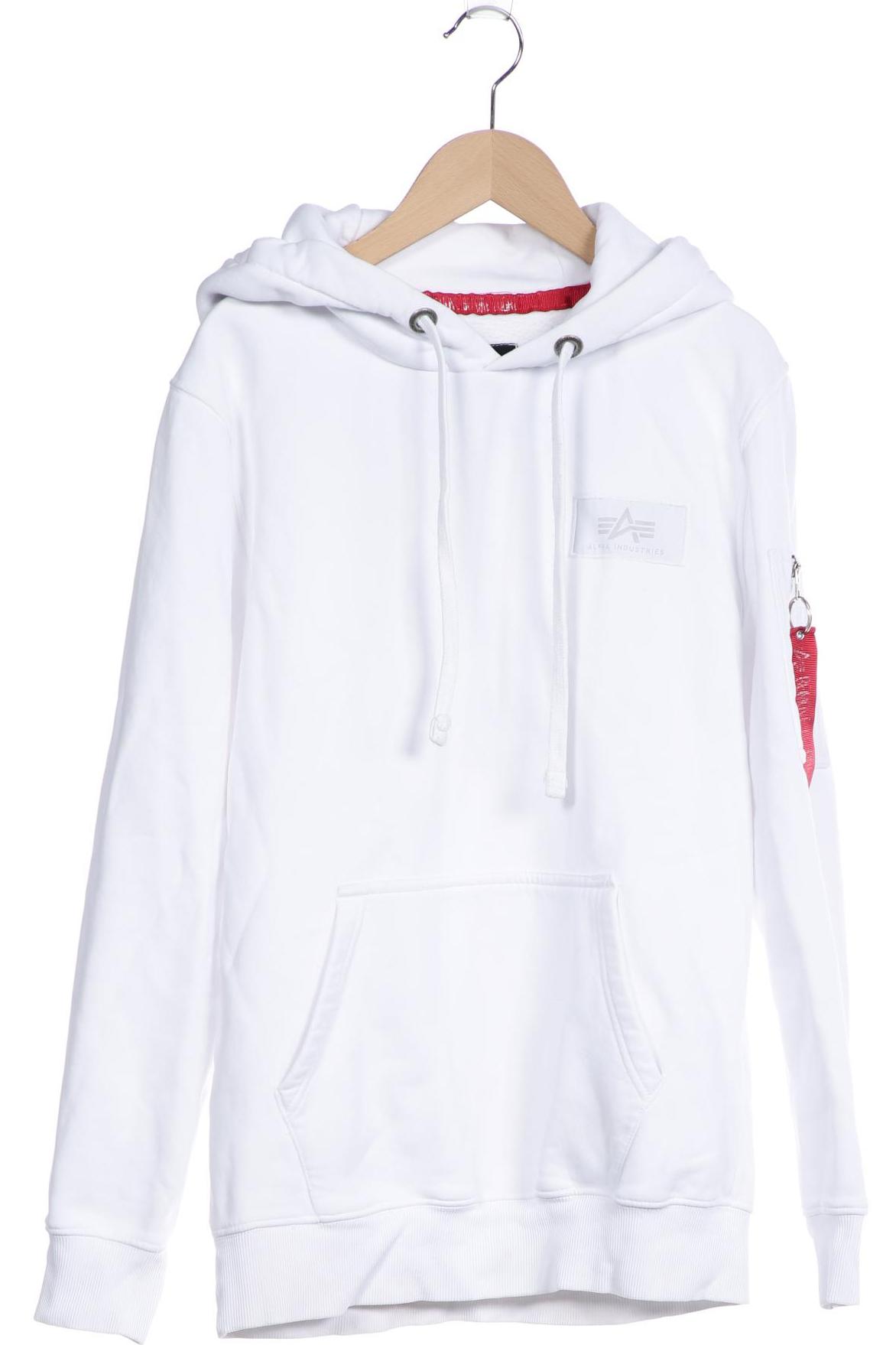 

Alpha industries Herren Kapuzenpullover, weiß, Gr. 48