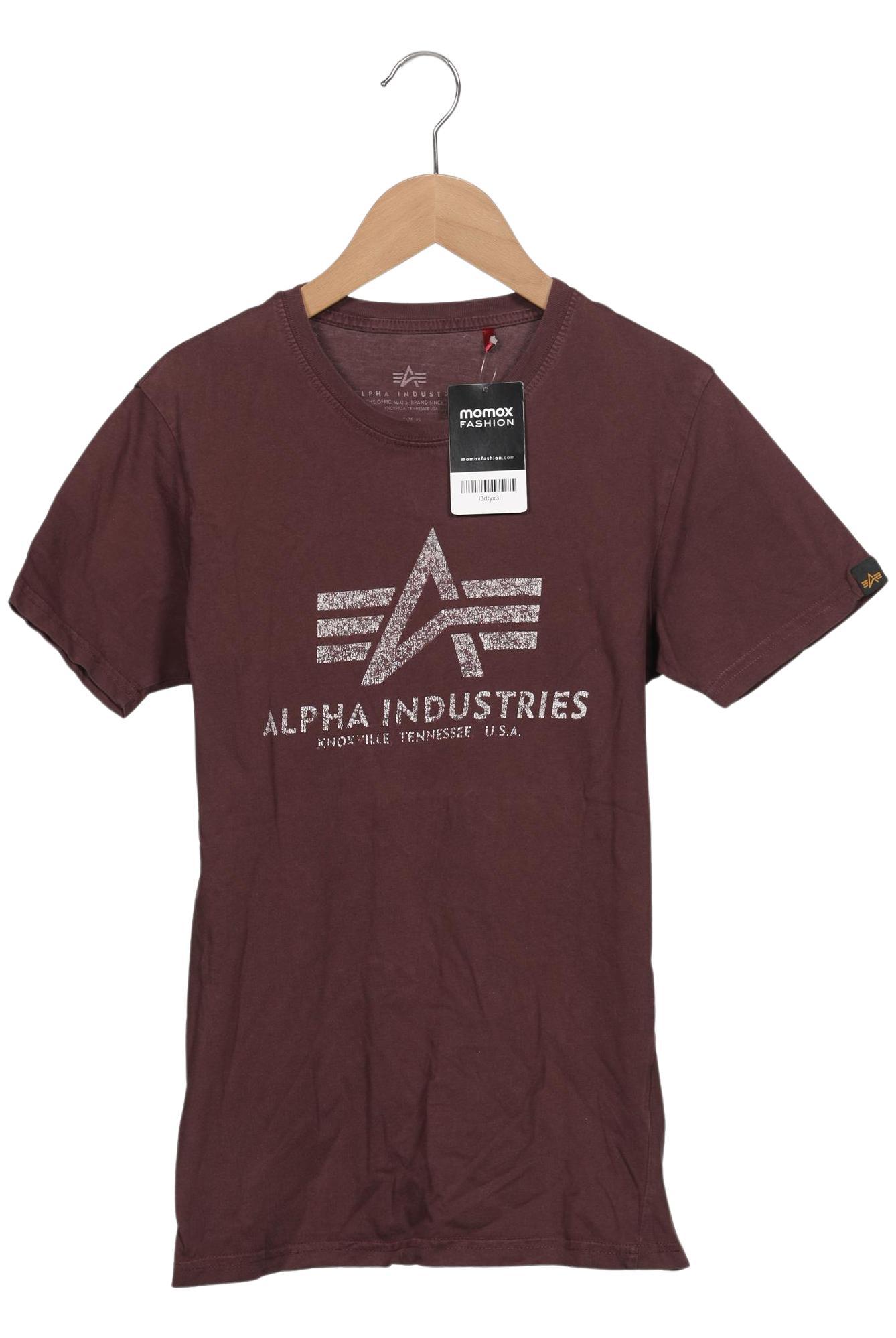 

Alpha industries Herren T-Shirt, bordeaux, Gr. 44