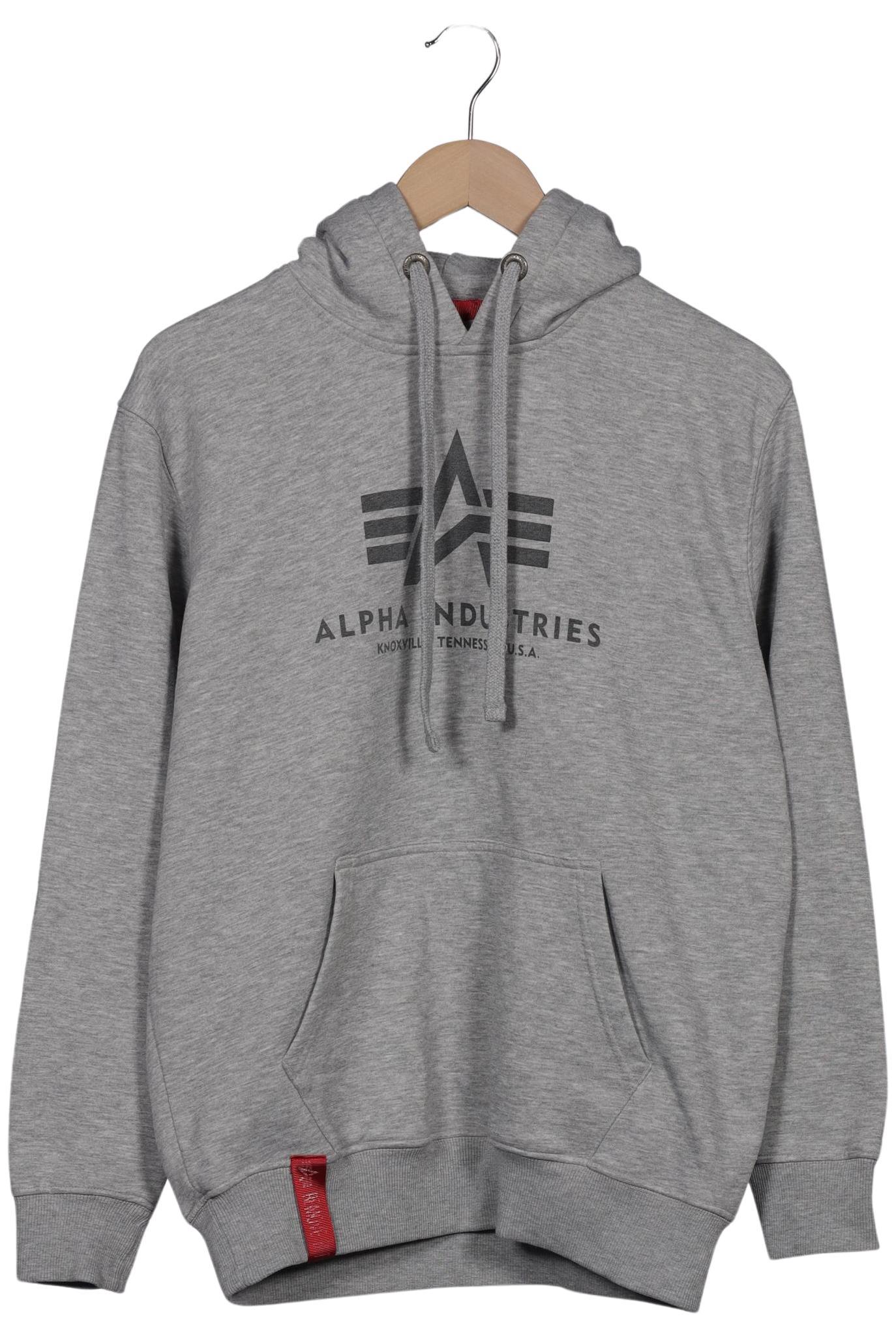 

Alpha industries Herren Kapuzenpullover, grau, Gr. 48