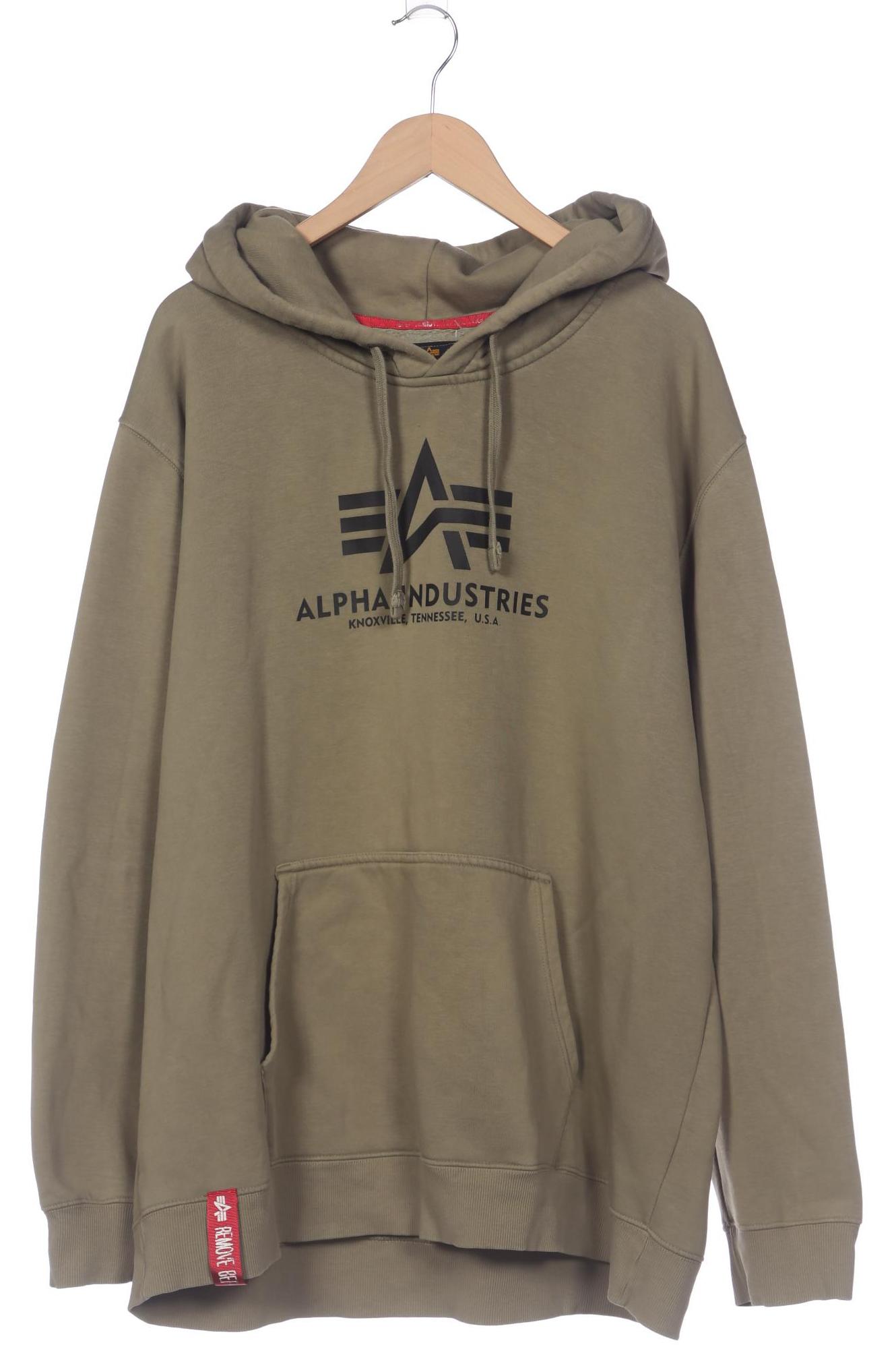 

Alpha industries Herren Kapuzenpullover, grün, Gr. 62