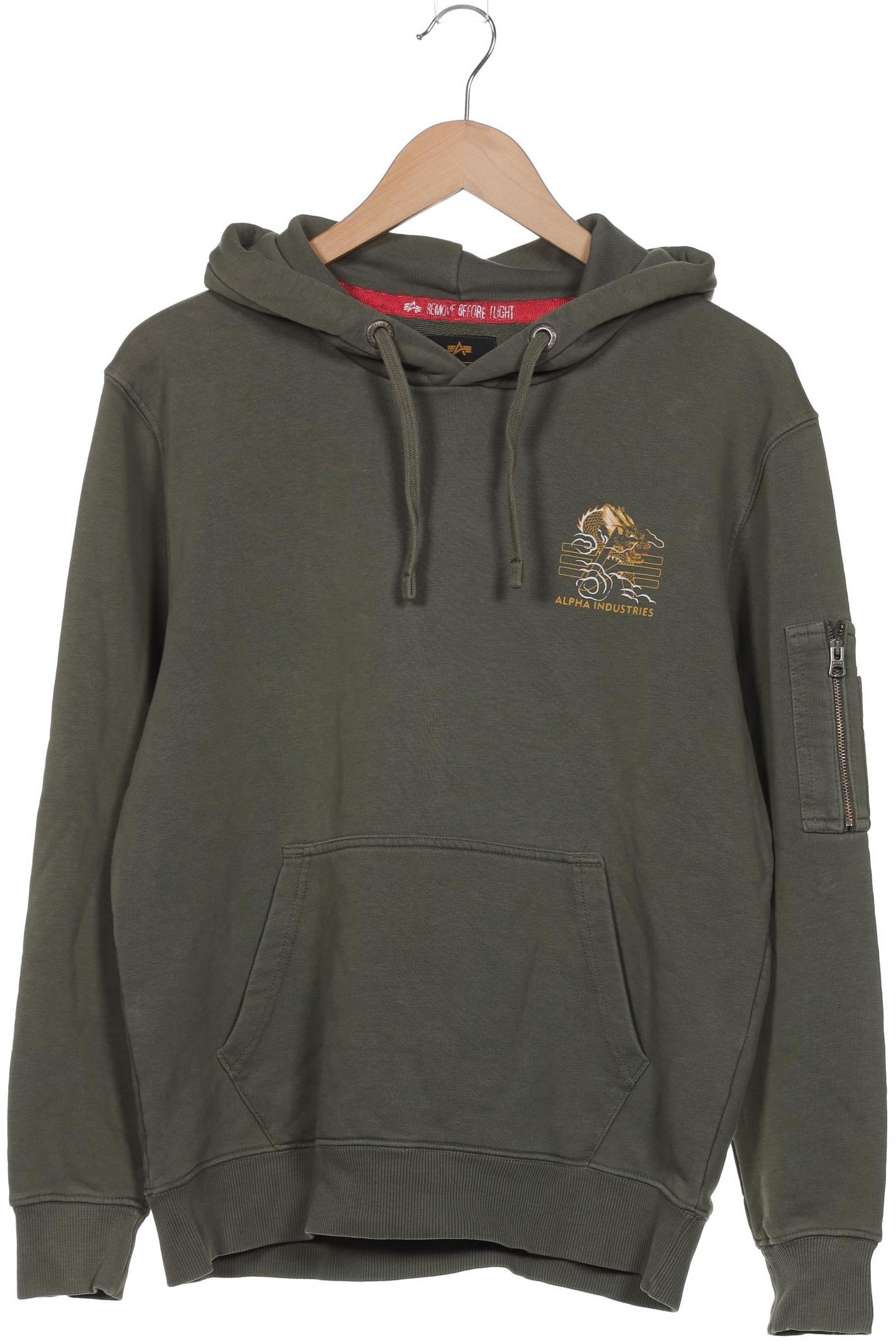 

Alpha industries Herren Kapuzenpullover, grün, Gr. 46