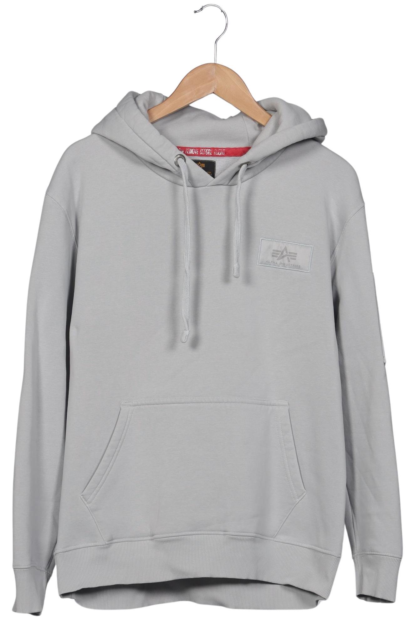 

Alpha industries Herren Kapuzenpullover, grau, Gr. 52