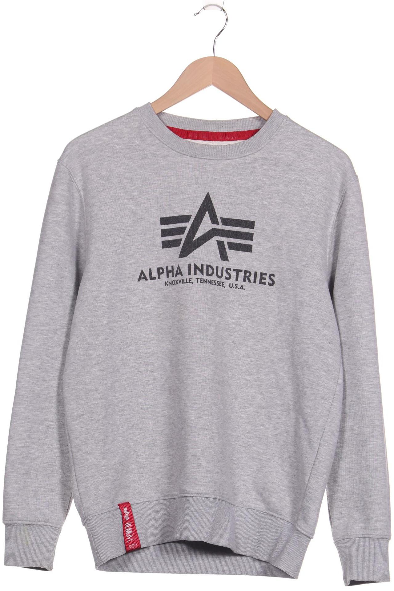 

Alpha industries Herren Kapuzenpullover, grau, Gr. 48