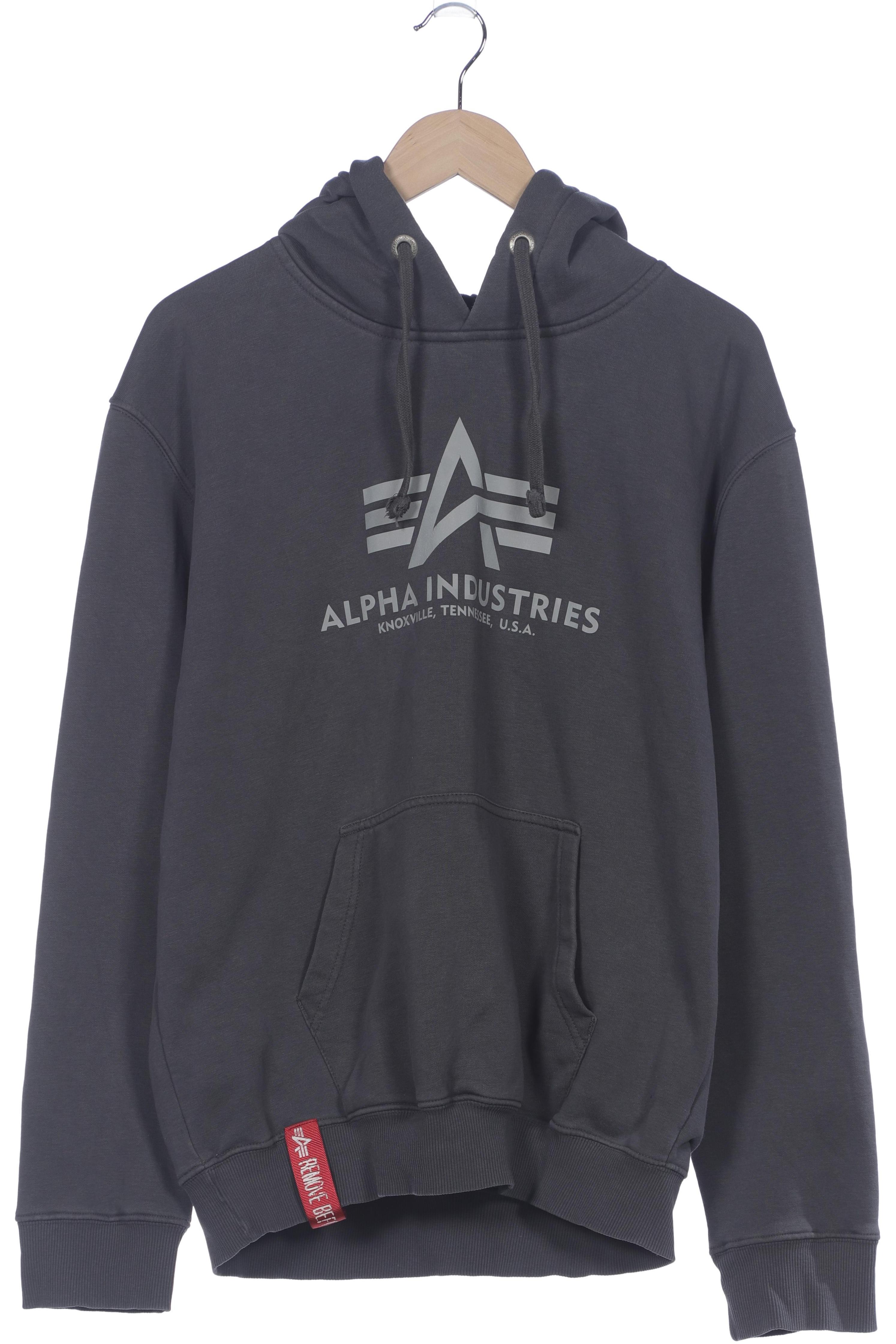

Alpha industries Herren Kapuzenpullover, grau, Gr. 54
