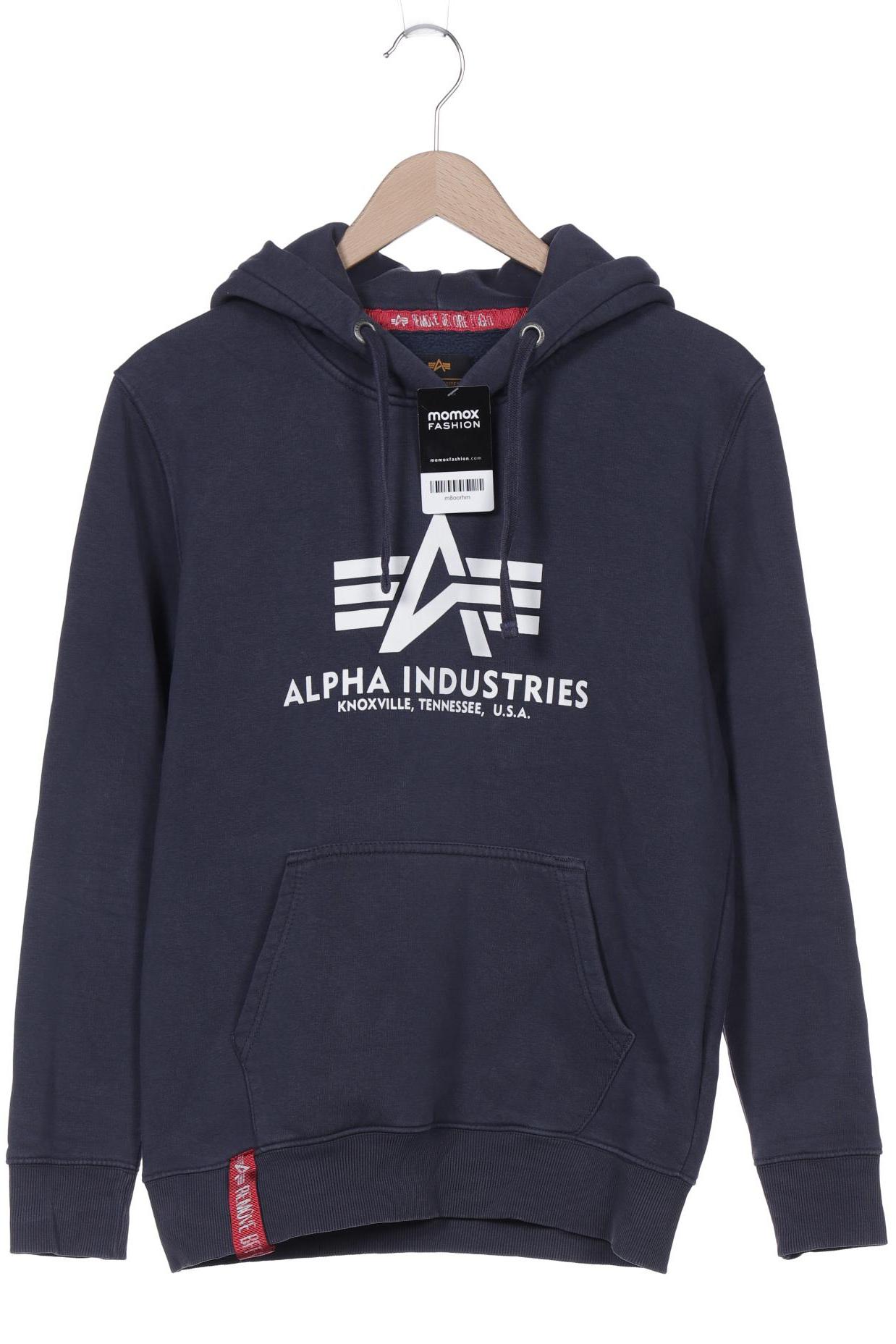 

Alpha industries Herren Kapuzenpullover, marineblau, Gr. 46