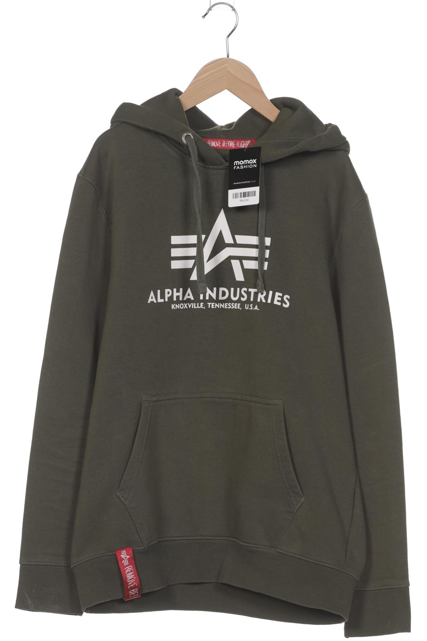 

Alpha industries Herren Kapuzenpullover, grün, Gr. 52