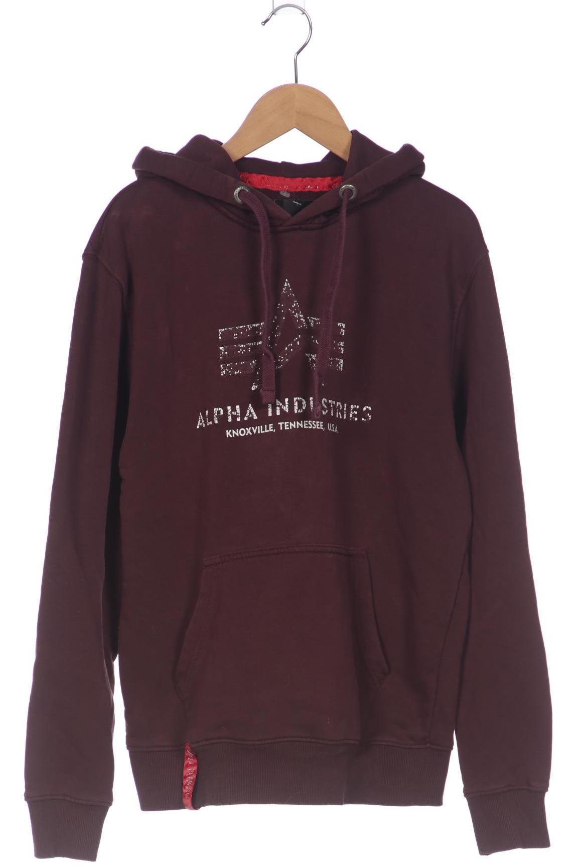 

Alpha industries Herren Kapuzenpullover, bordeaux, Gr. 46