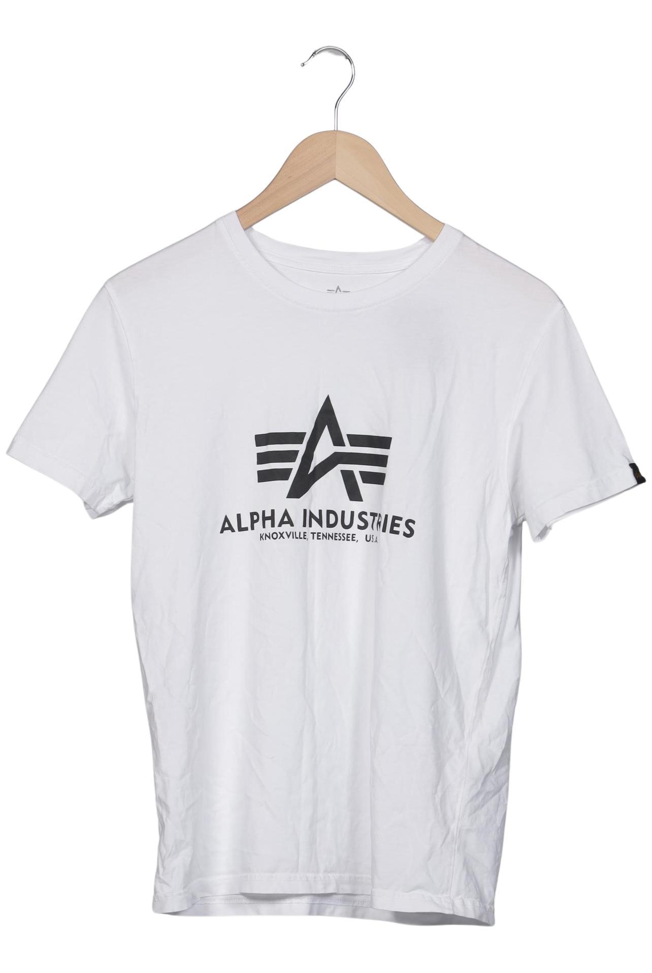 

Alpha industries Herren T-Shirt, weiß, Gr. 48