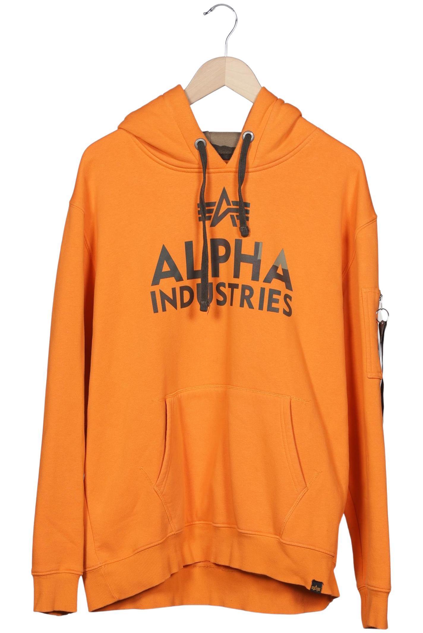 

Alpha industries Herren Kapuzenpullover, orange, Gr. 56