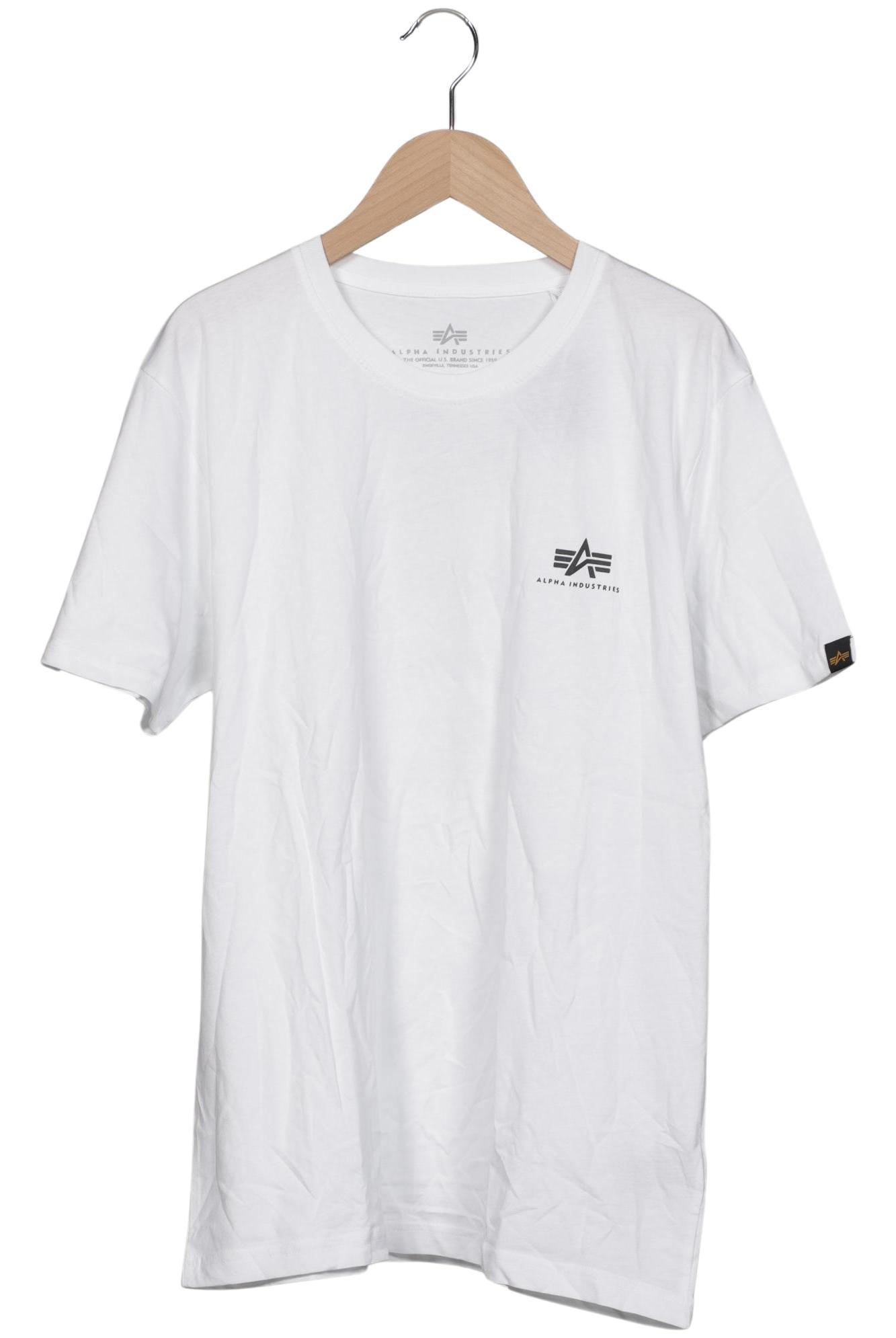 

Alpha industries Herren T-Shirt, weiß, Gr. 48