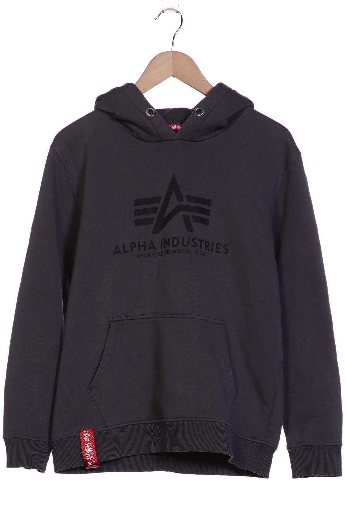 

Alpha industries Herren Kapuzenpullover, grau, Gr. 48