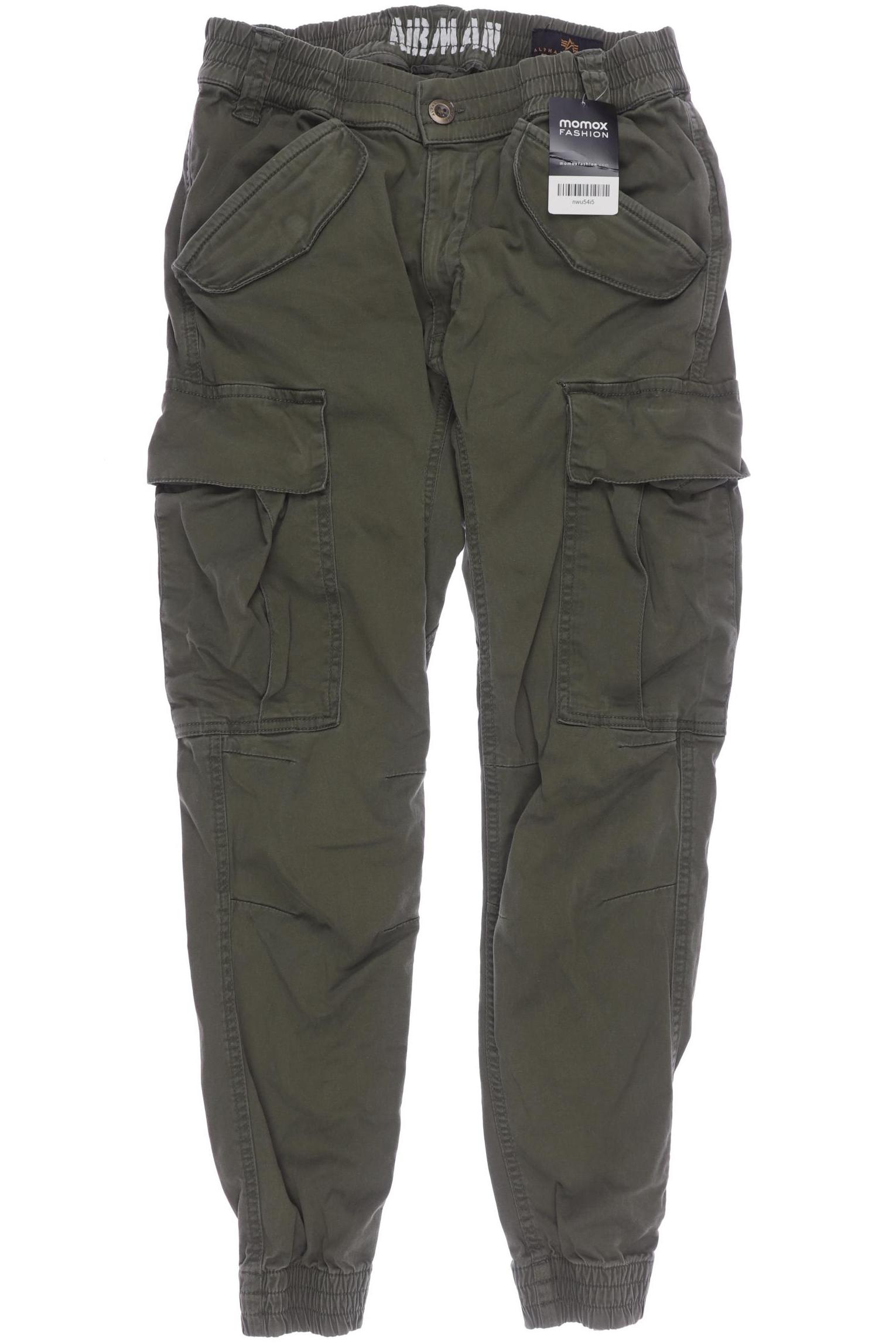 

Alpha industries Herren Stoffhose, grün, Gr. 29