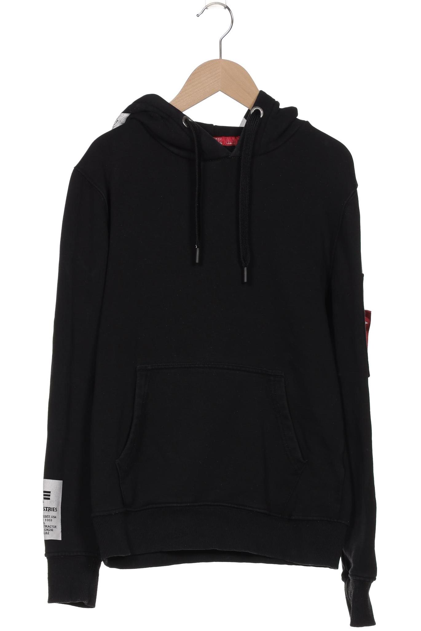 

Alpha industries Herren Kapuzenpullover, schwarz, Gr. 44