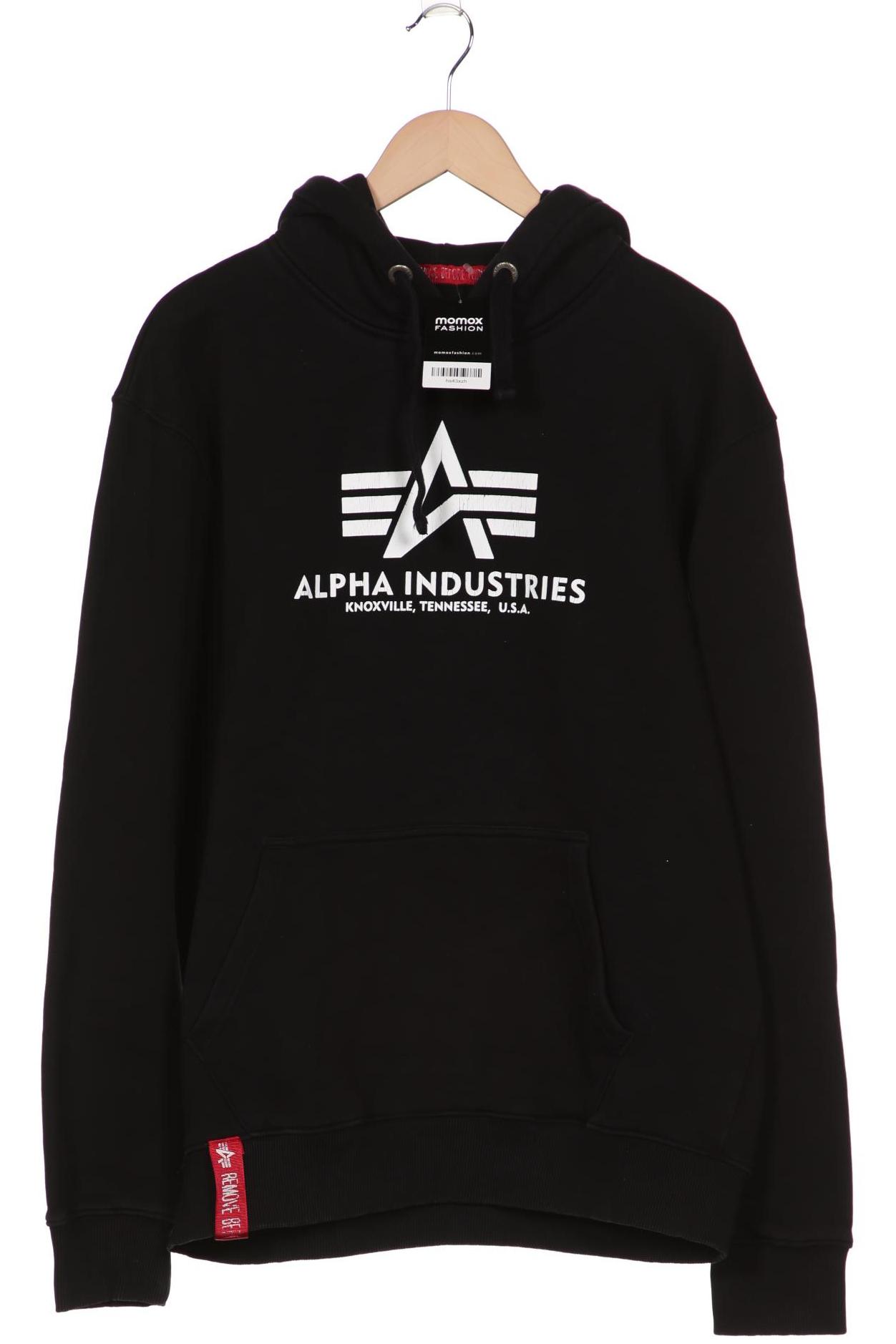 

Alpha industries Herren Kapuzenpullover, schwarz