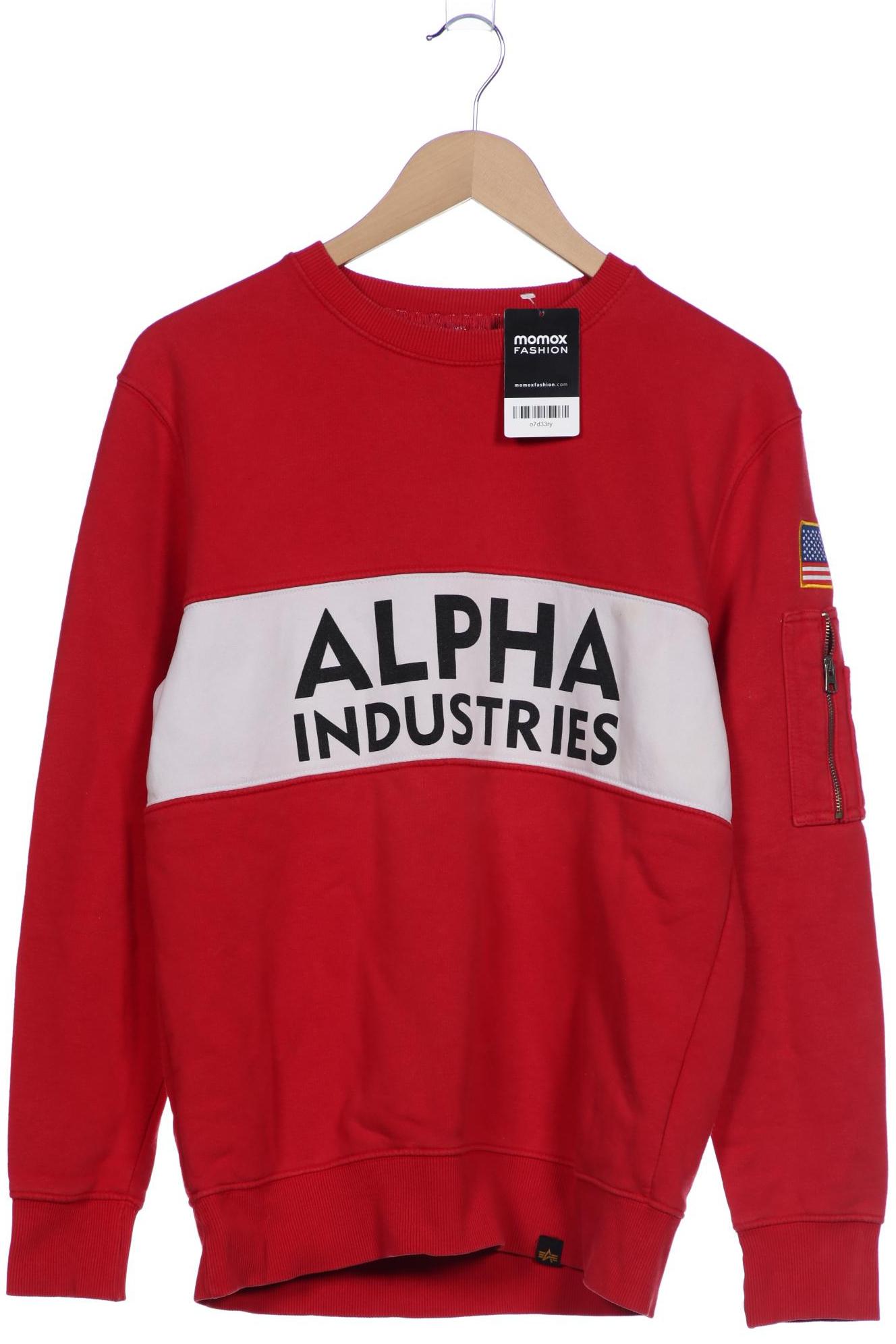 

Alpha industries Herren Sweatshirt, rot, Gr. 48