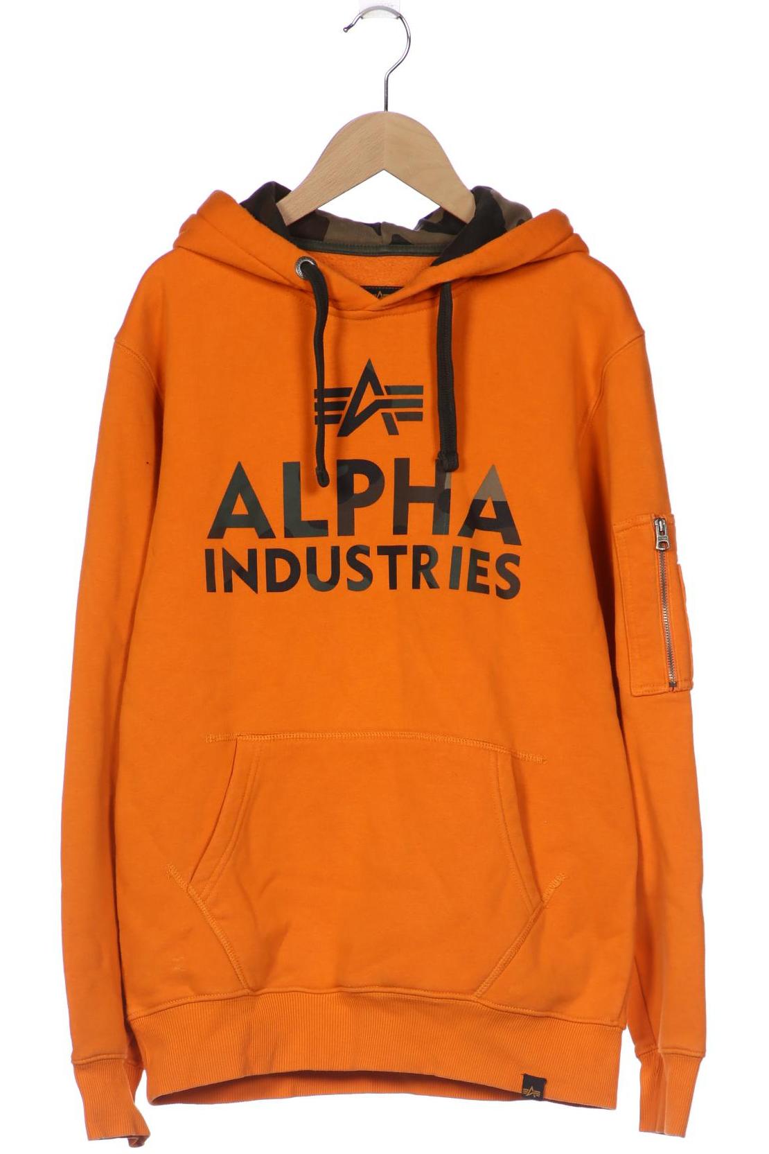 

Alpha industries Herren Kapuzenpullover, orange, Gr. 46