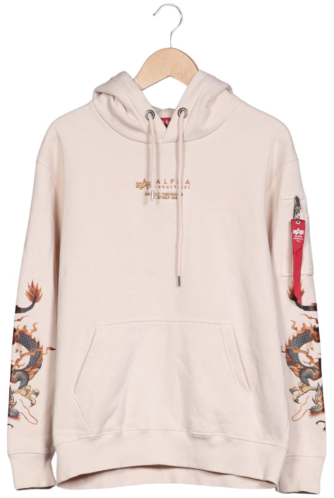 

Alpha industries Herren Kapuzenpullover, beige, Gr. 48